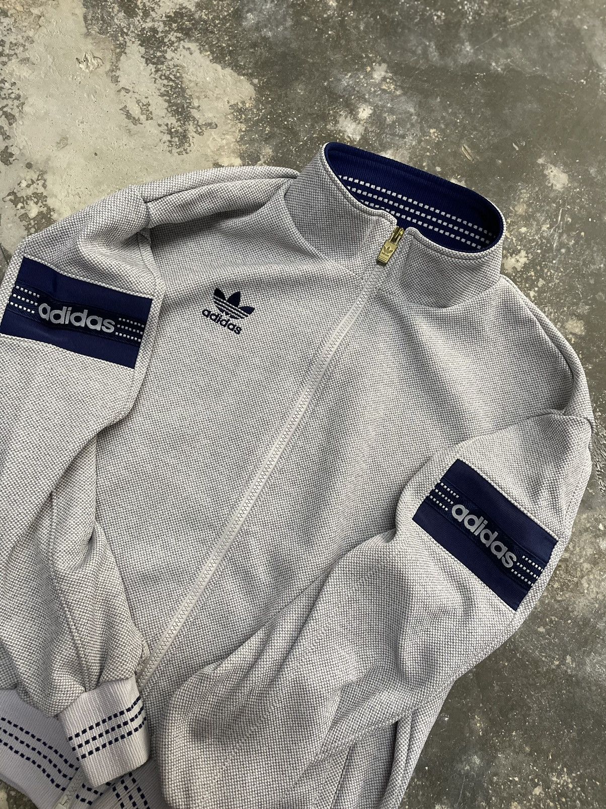 Adidas 🔥RARE🔥 Vintage 80s Adidas x Descente Track Jacket Size US M / EU 48-50 / 2 - 5 Thumbnail