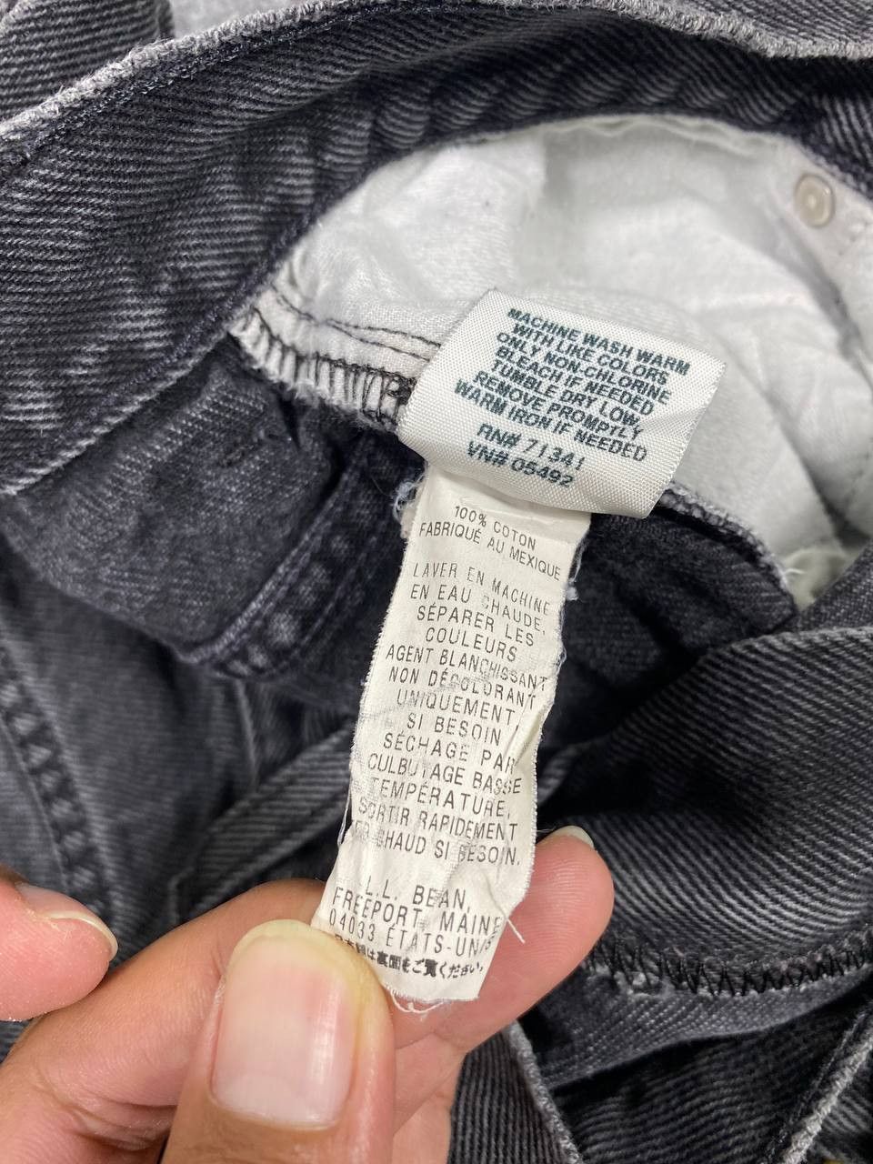 L.L. Bean vintage 90s LL bean baggy denim nice design Size US 38 / EU 54 - 10 Thumbnail