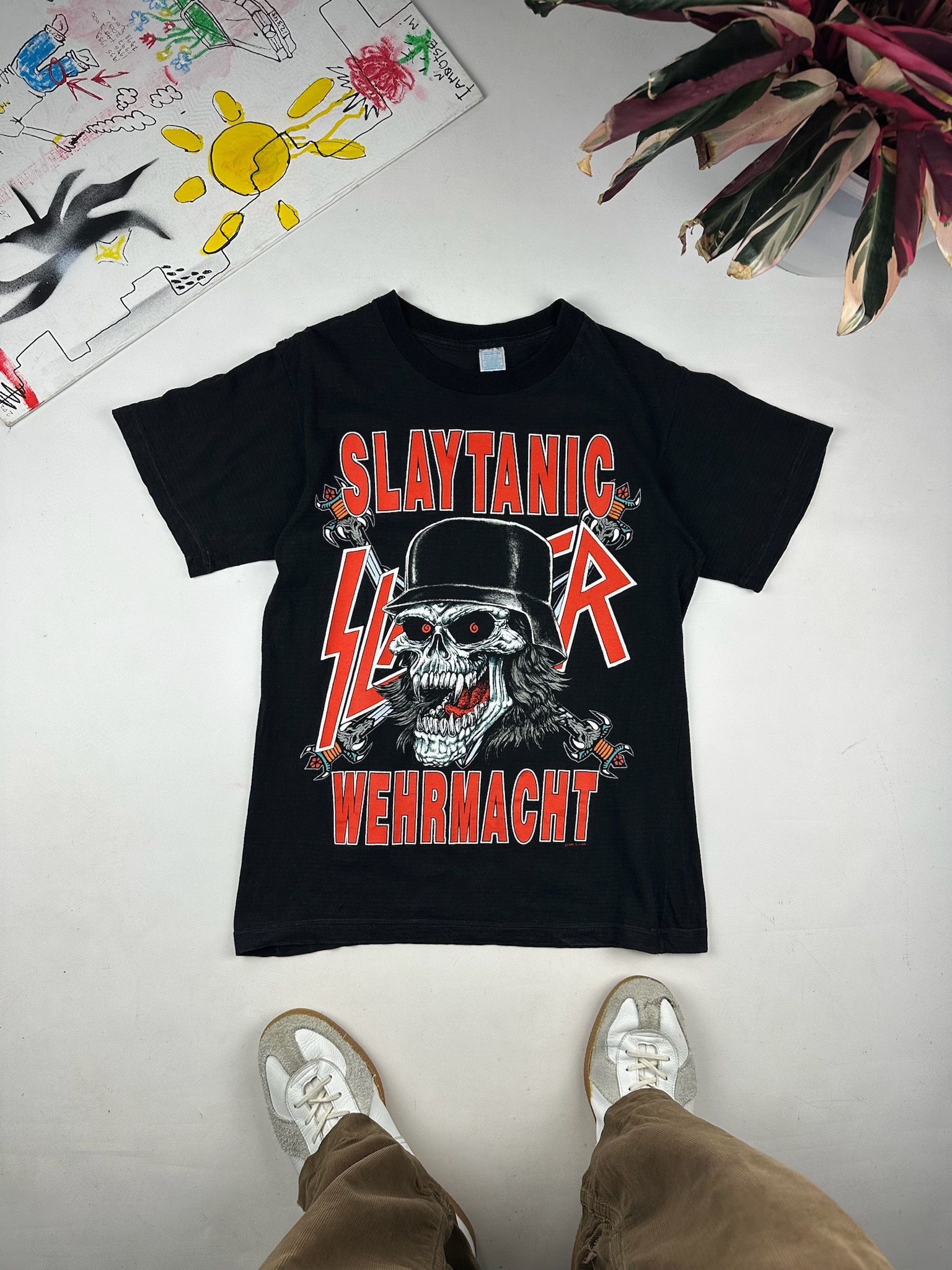 Vintage Slayer tshirt slaytanic vintage Size US M / EU 48-50 / 2 - 1 Thumbnail