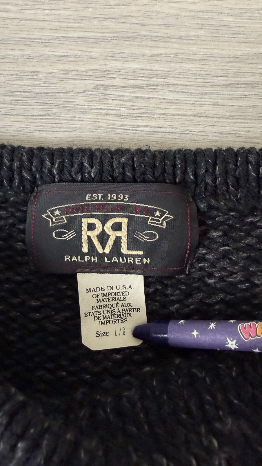 RRL Ralph Lauren RRL Ralph Lauren Boatneck Knit Sweater Size US L / EU 52-54 / 3 - 7 Thumbnail
