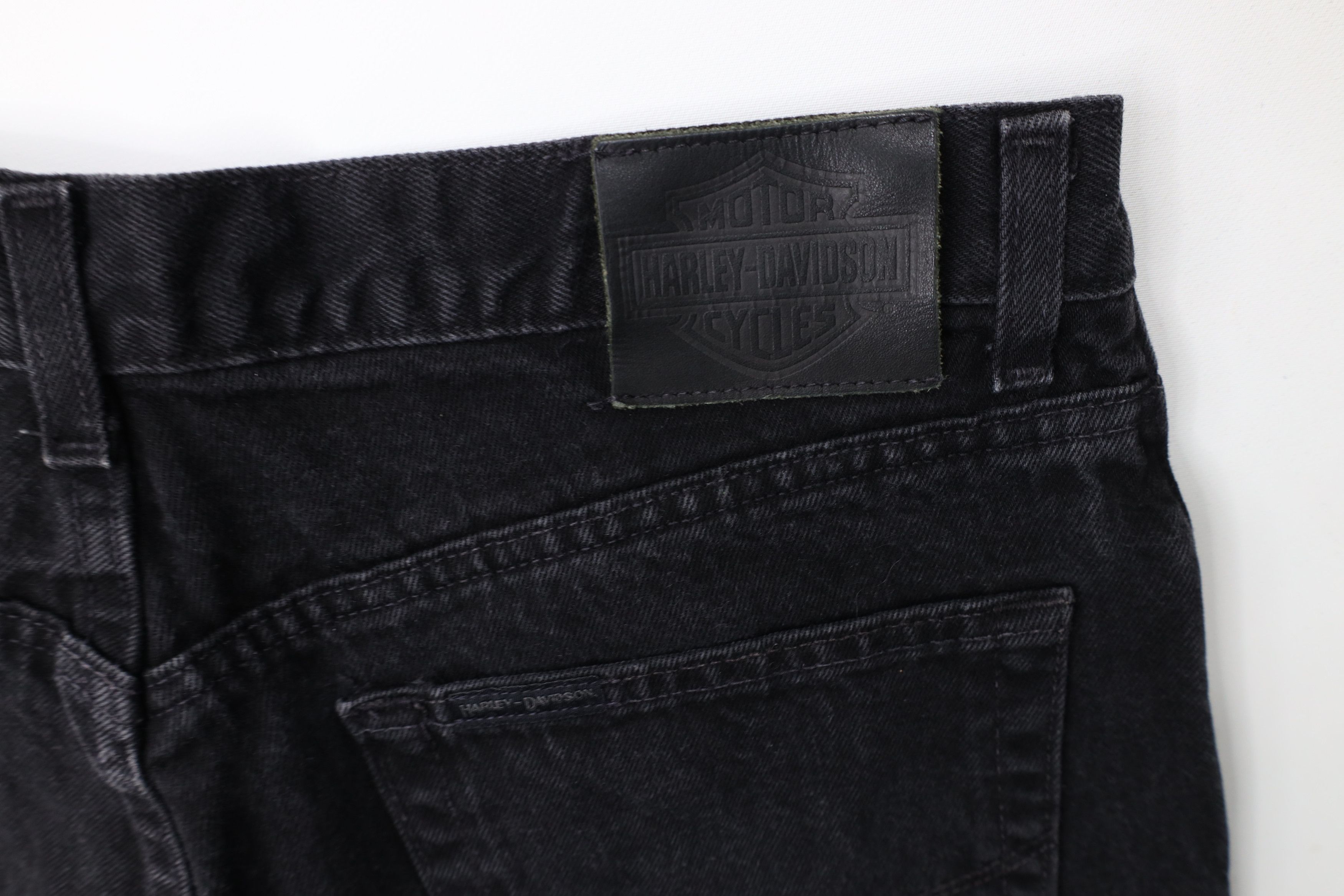 Harley Davidson Vintage Harley Davidson Motorcycles Leg Denim Jeans Black Size US 36 / EU 52 - 13 Thumbnail