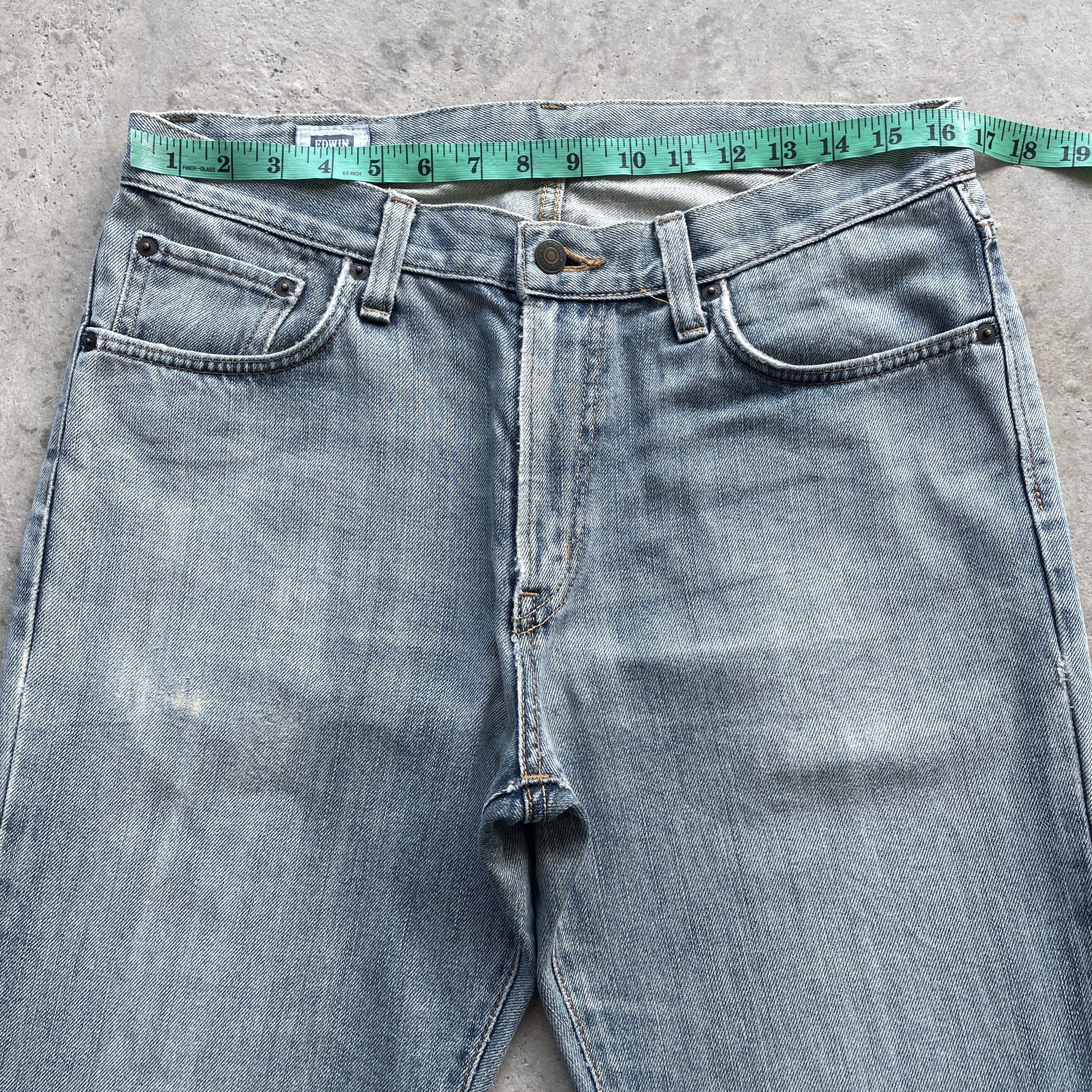 Edwin W33x30 Vintage Edwin 403 Denim Faded Japan Jeans Pants Size US 33 - 5 Thumbnail