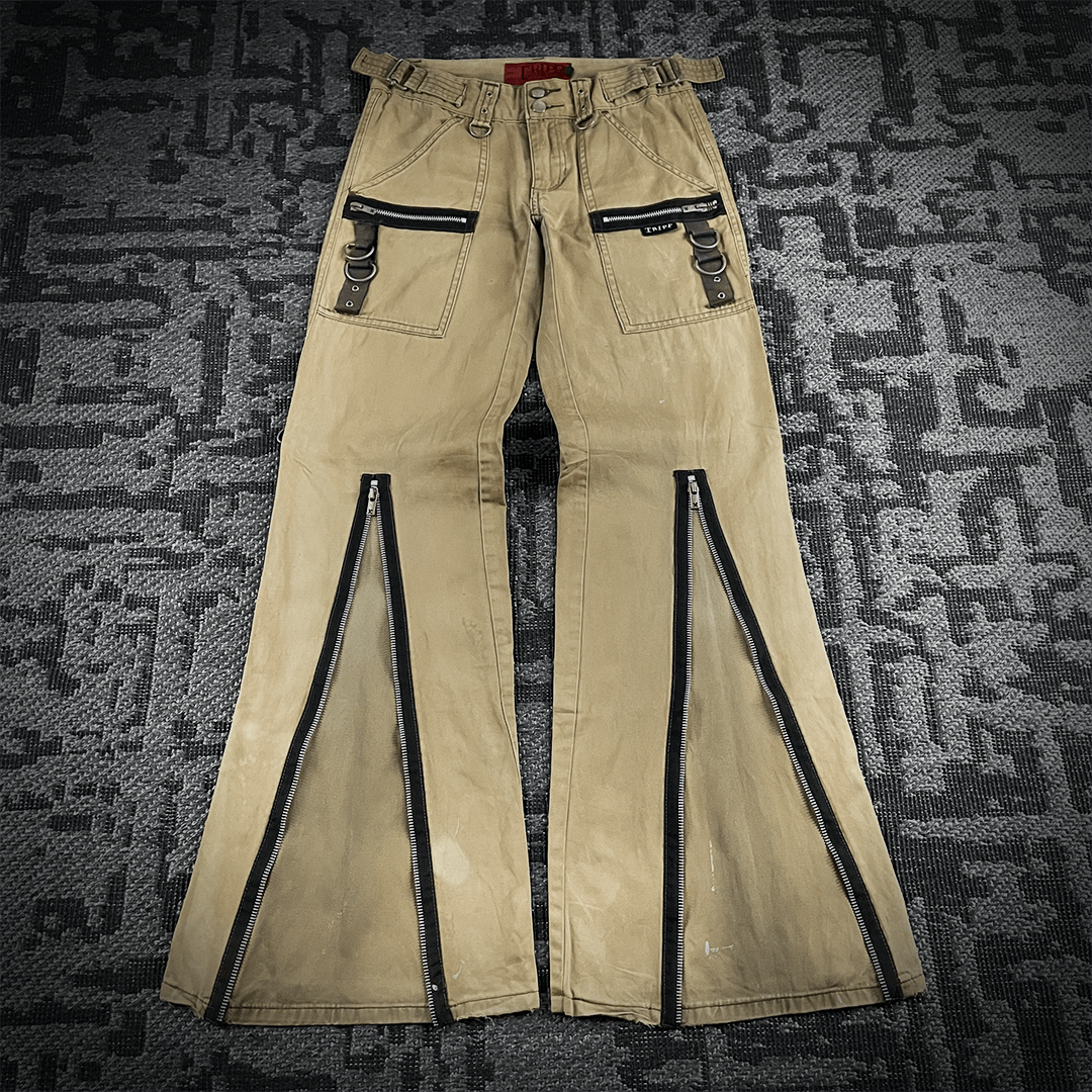 Tripp NYC Tripp NYC Multizip Flared Pants Size US 28 / EU 44 - 1 Thumbnail