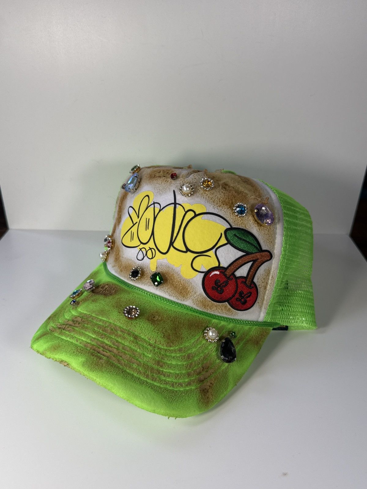 Other Liqör Atelier Lime Green Crystal Trucker Size ONE SIZE - 1 Preview