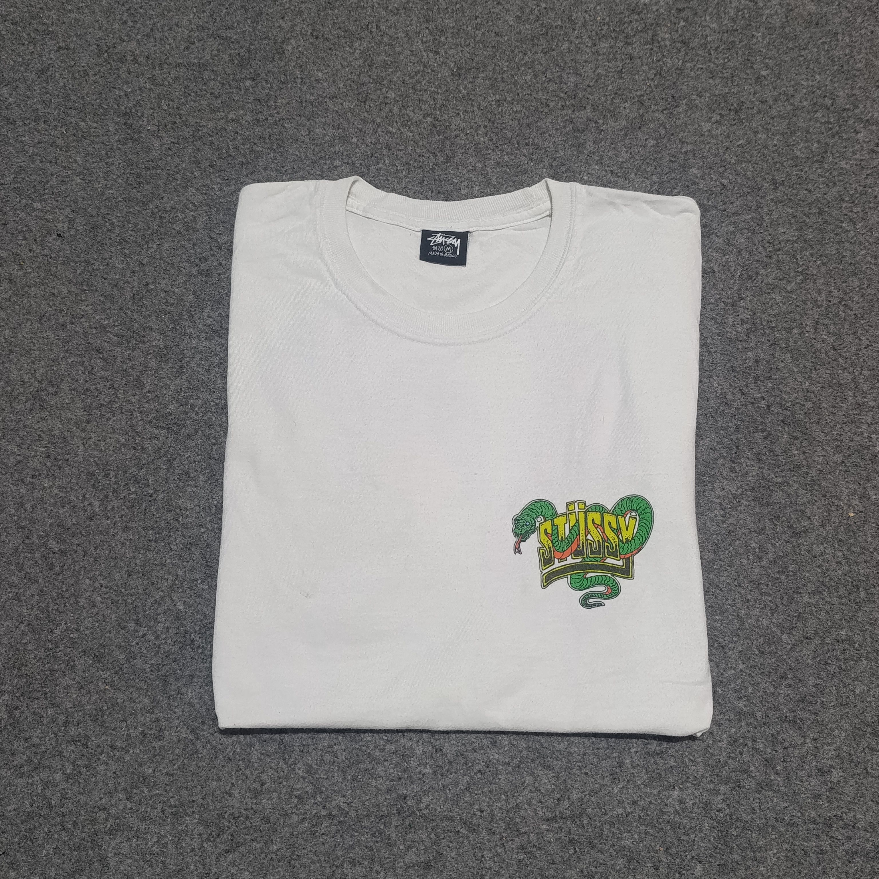 Streetwear × Stussy × Vintage Stussy Barb Tee White | Grailed