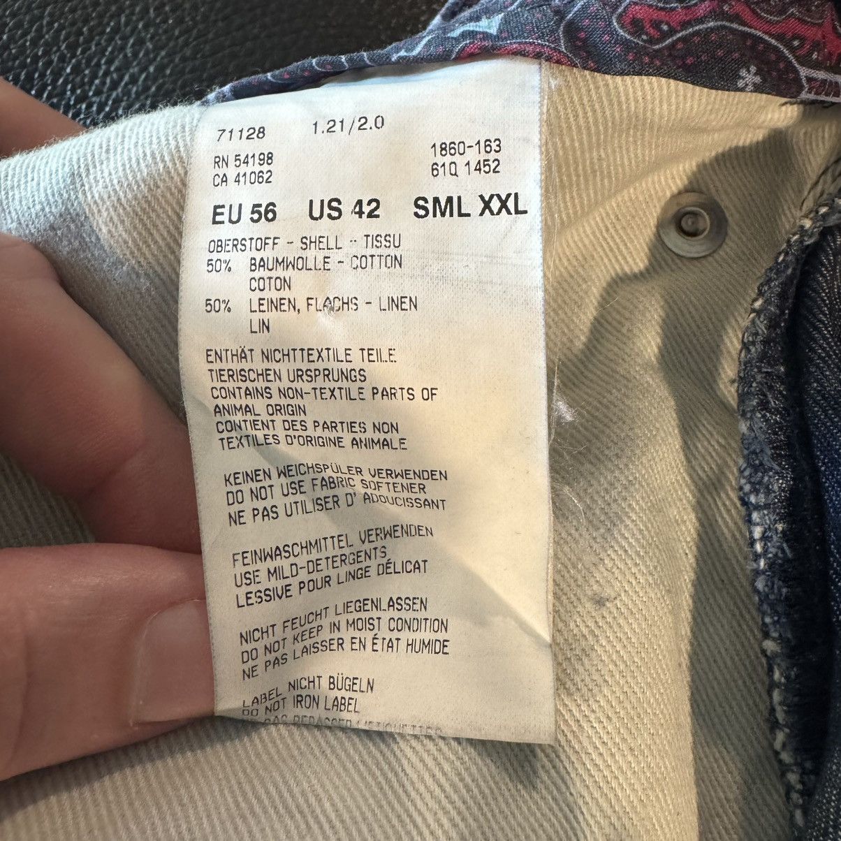 Bogner Blue Bogner Cotton/Linen Denim Jeans Pants Size 42 / EU 56 Size US 42 / EU 58 - 10 Thumbnail