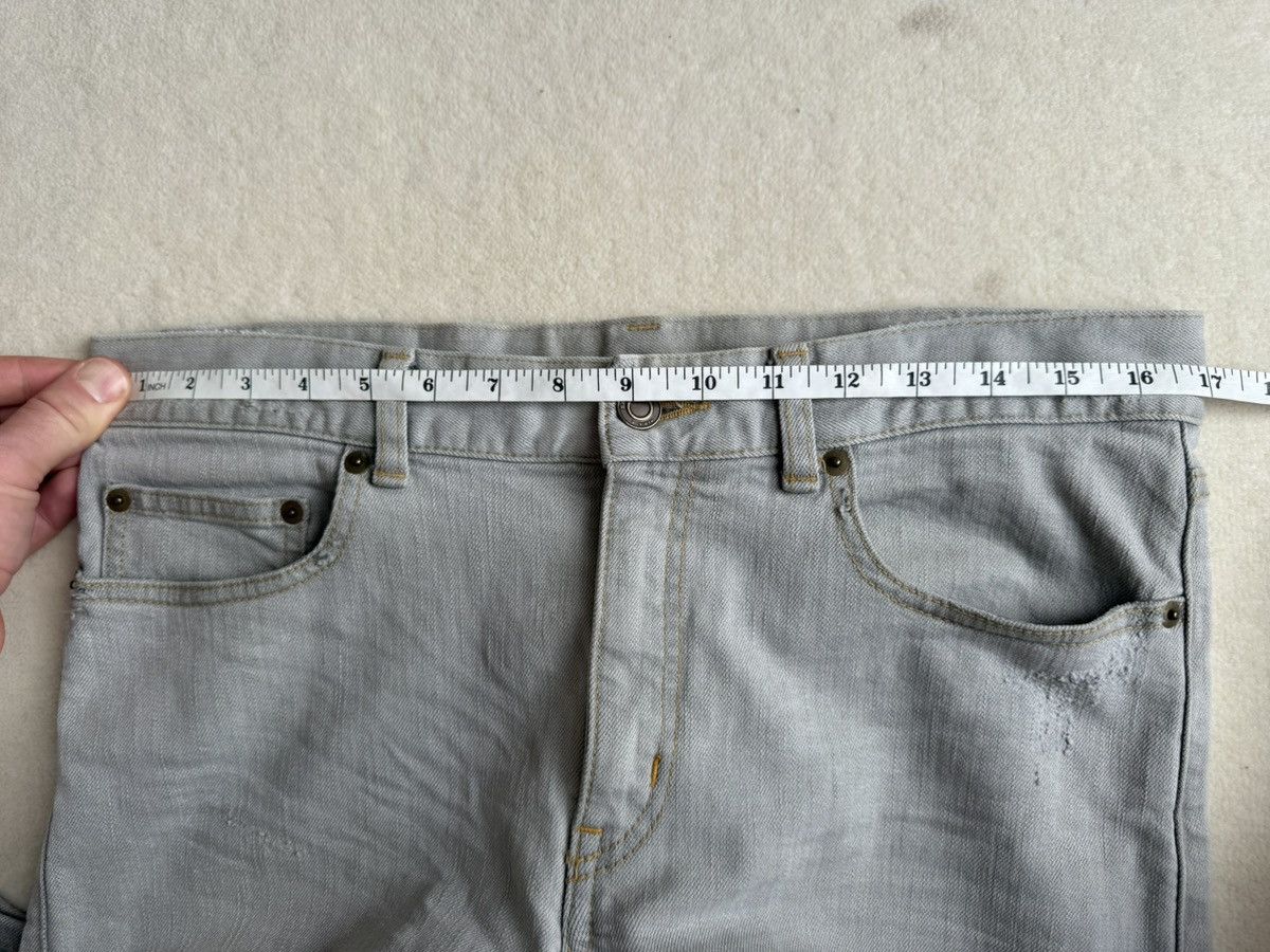Saint Laurent Paris SS14 grail Saint Laurent grey knee tear denim jeans Hedi 31 Size US 31 - 2 Thumbnail