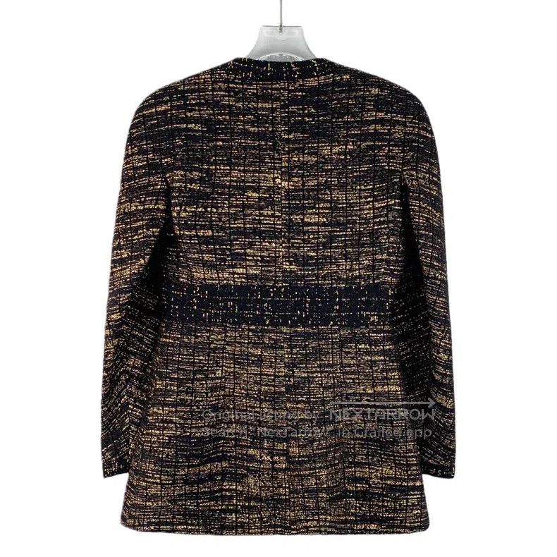 Chanel Chanel Black and brown wool V-neck single-breasted long-sl Size XXS / US 00 / IT 34 - 2 Thumbnail