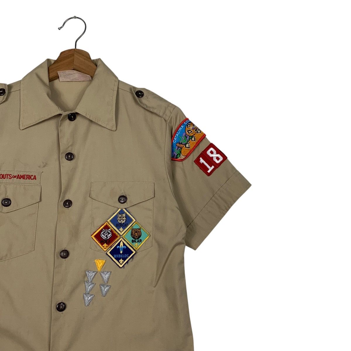 Vintage 90’s BOY SCOUTS of AMERICA Usa Made Shirt Youth L #2353-C105 Size US L / EU 52-54 / 3 - 5 Thumbnail