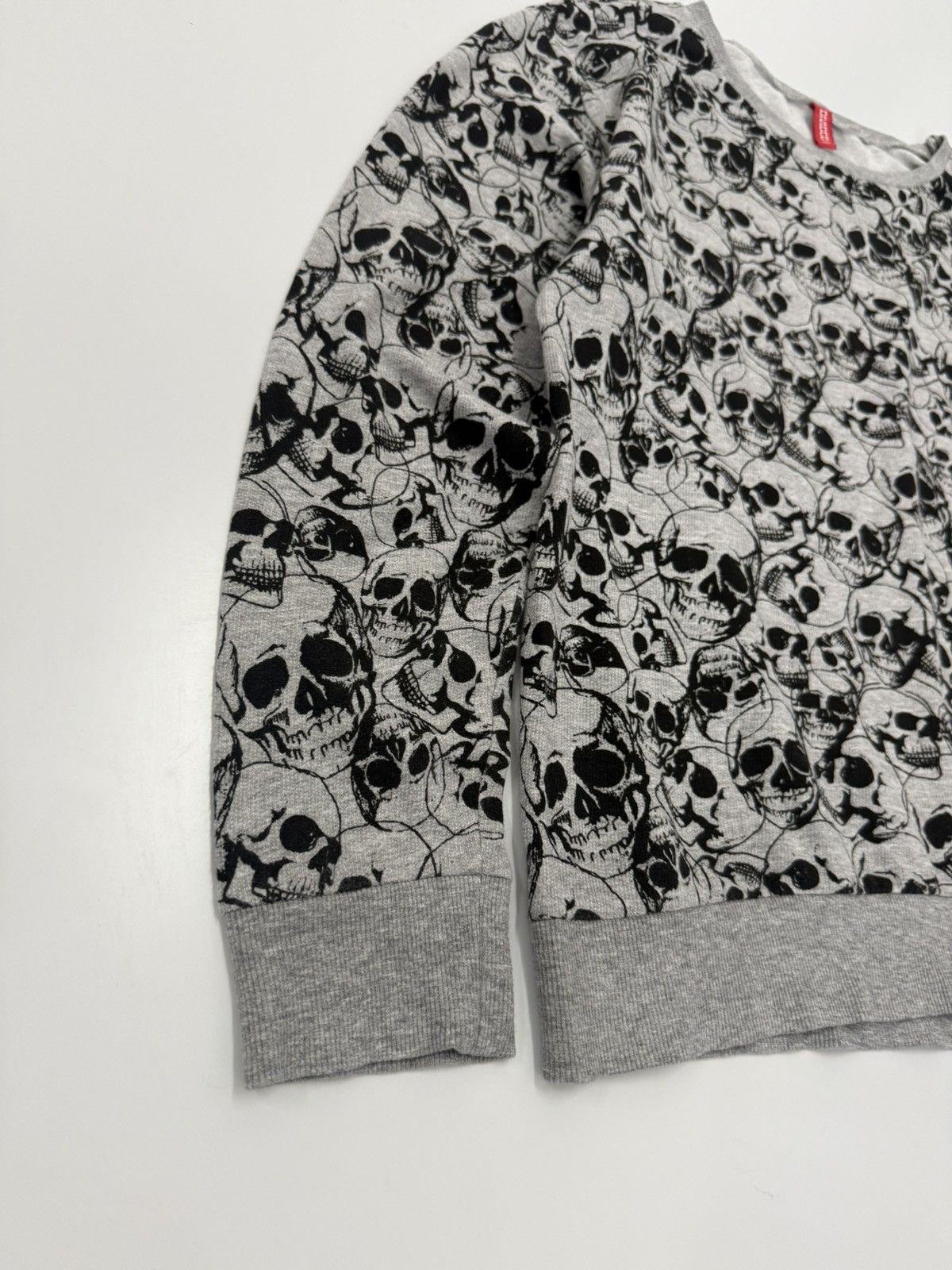 H&M 🔥 H&M Skull Shit Over Printed design Sweatshirt Size XS / US 0-2 / IT 36-38 - 3 Thumbnail