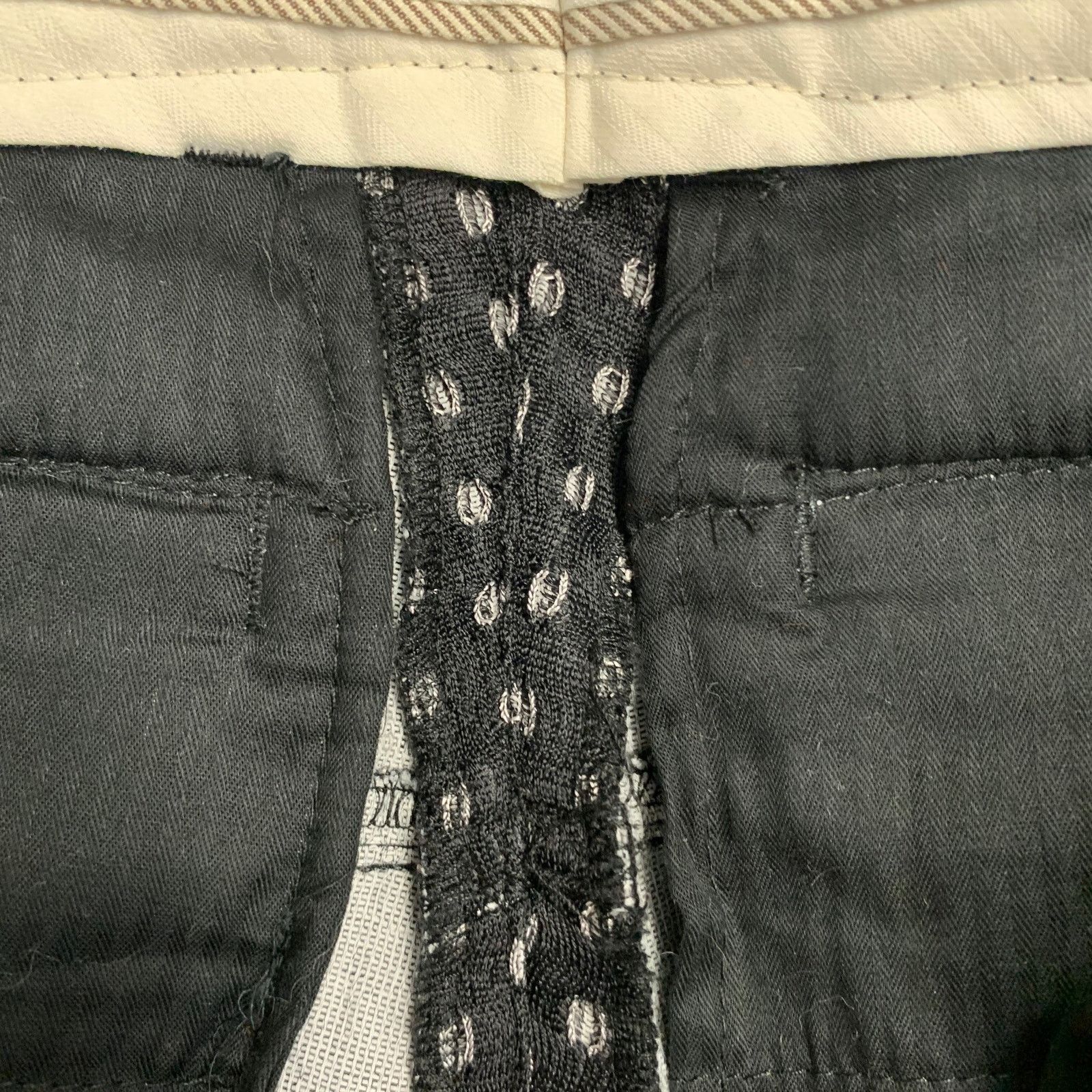 Mr Turk MR TURK Regular Black White Perforated Notch Lapel Suit Size 36R - 12 Thumbnail
