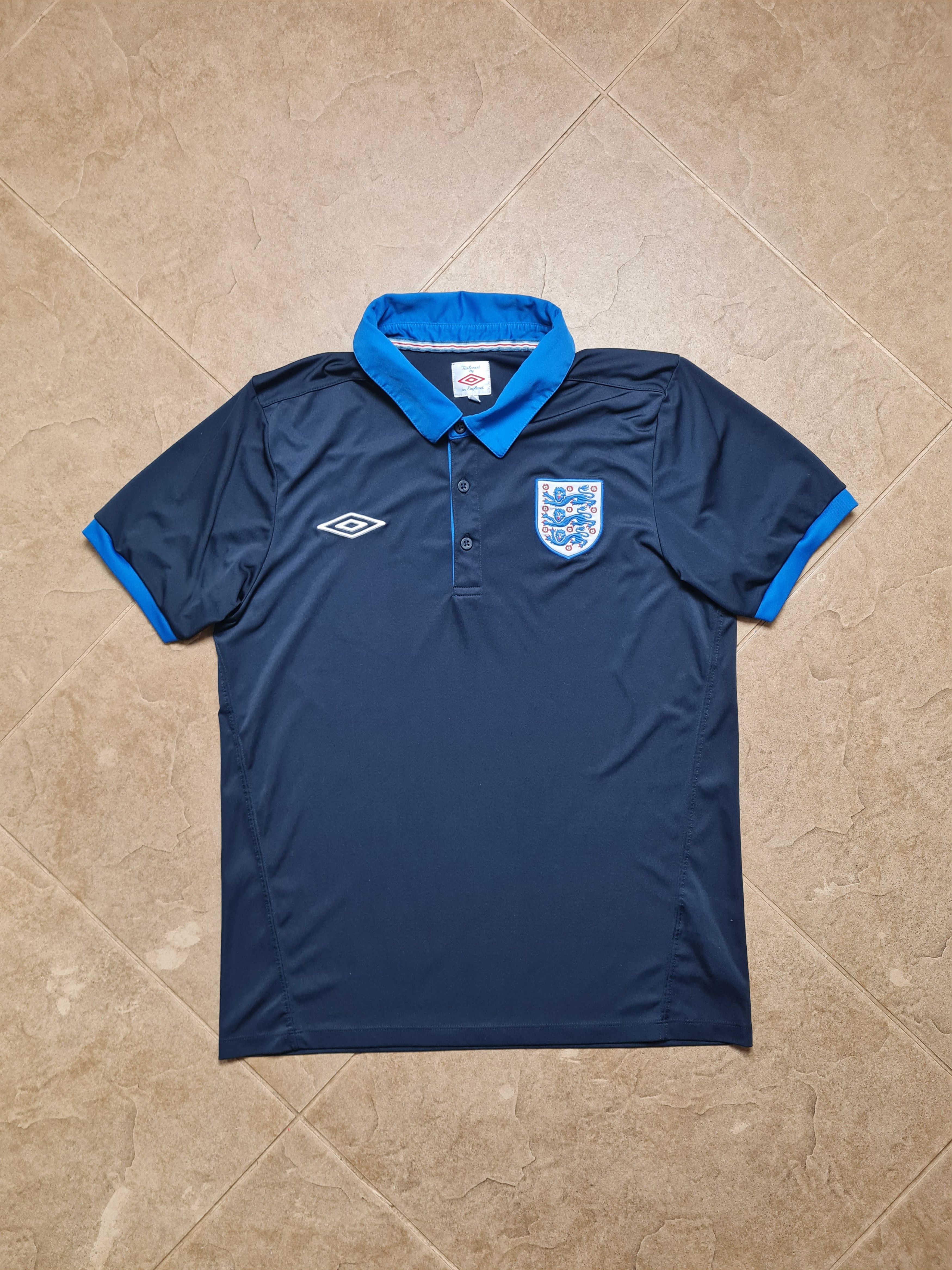 Umbro England Umbro Away Shirt 2012 Polo Soccer Jersey Three Lions Size US M / EU 48-50 / 2 - 8 Thumbnail