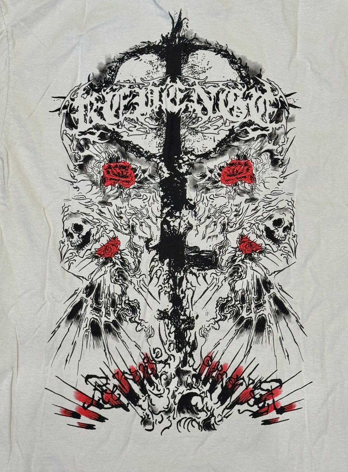 Revenge Revenge 'Cross And Thorn' Tee Cement Medium Size US M / EU 48-50 / 2 - 6 Thumbnail