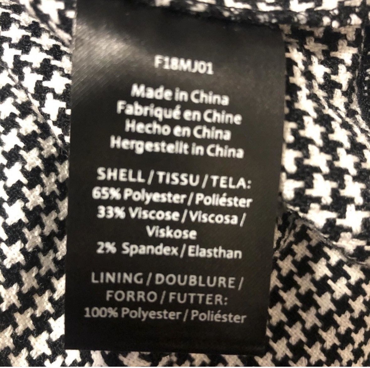 Rachel Zoe RACHEL Zoe Houndstooth Blazer Size XS / US 0-2 / IT 36-38 - 9 Thumbnail