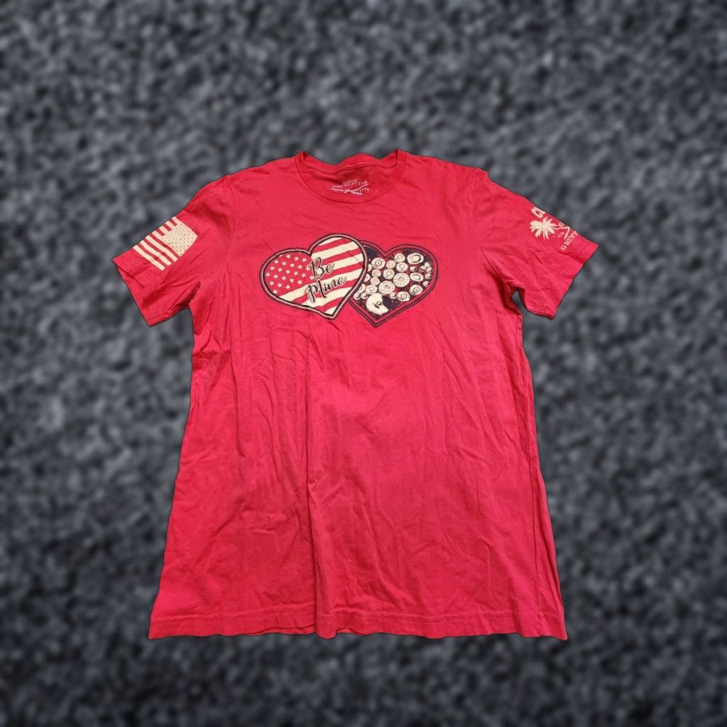 Vintage Mens XL Grunt Style T-Shirt Be Mine Heart Ammo Valentine’s Day Shirt Size US XL / EU 56 / 4 - 1 Thumbnail