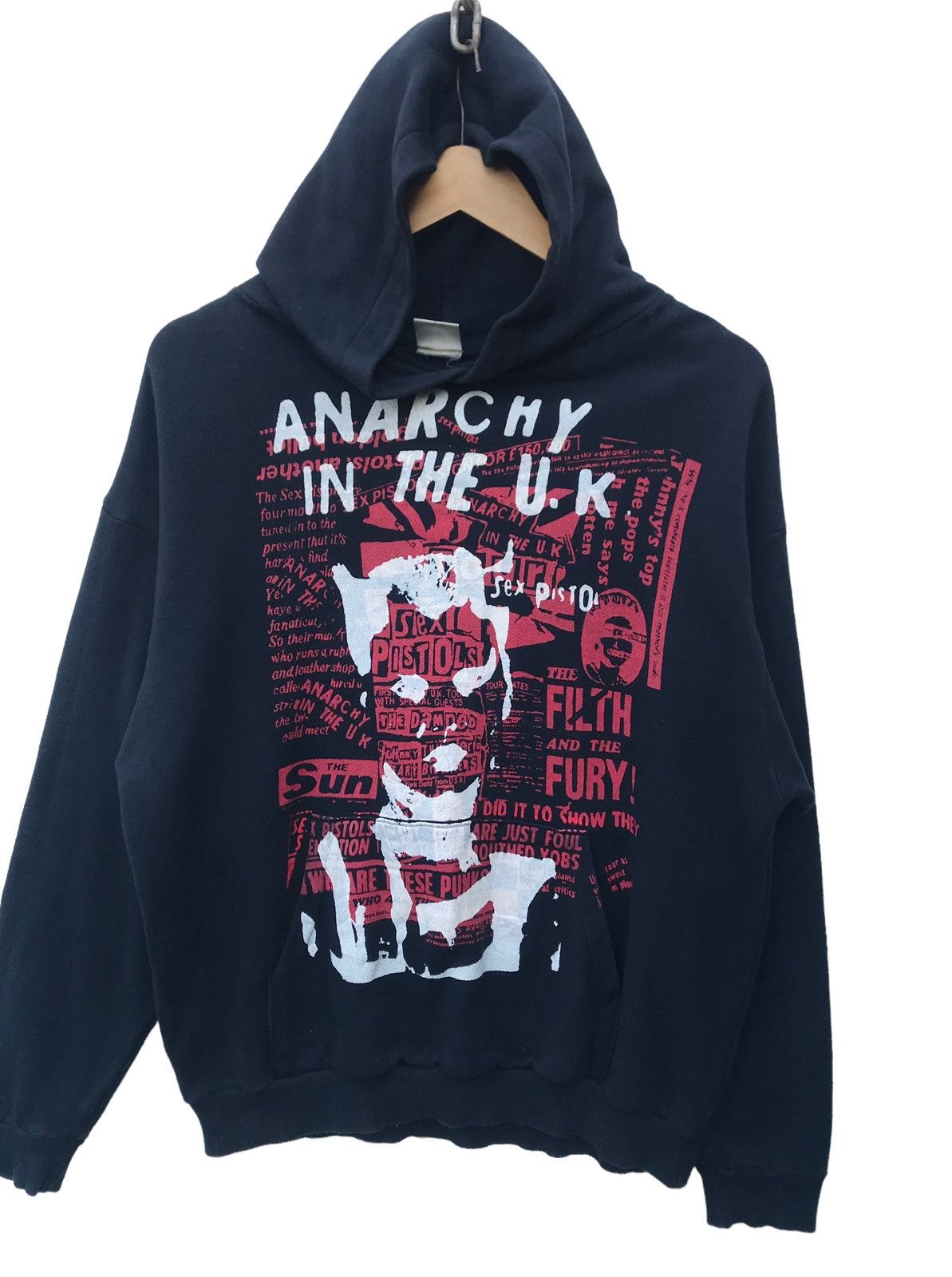 Band Tees Vintage Sex Pistols Anarchy in the UK Punk Sweater Hoodie Size US M / EU 48-50 / 2 - 7 Thumbnail