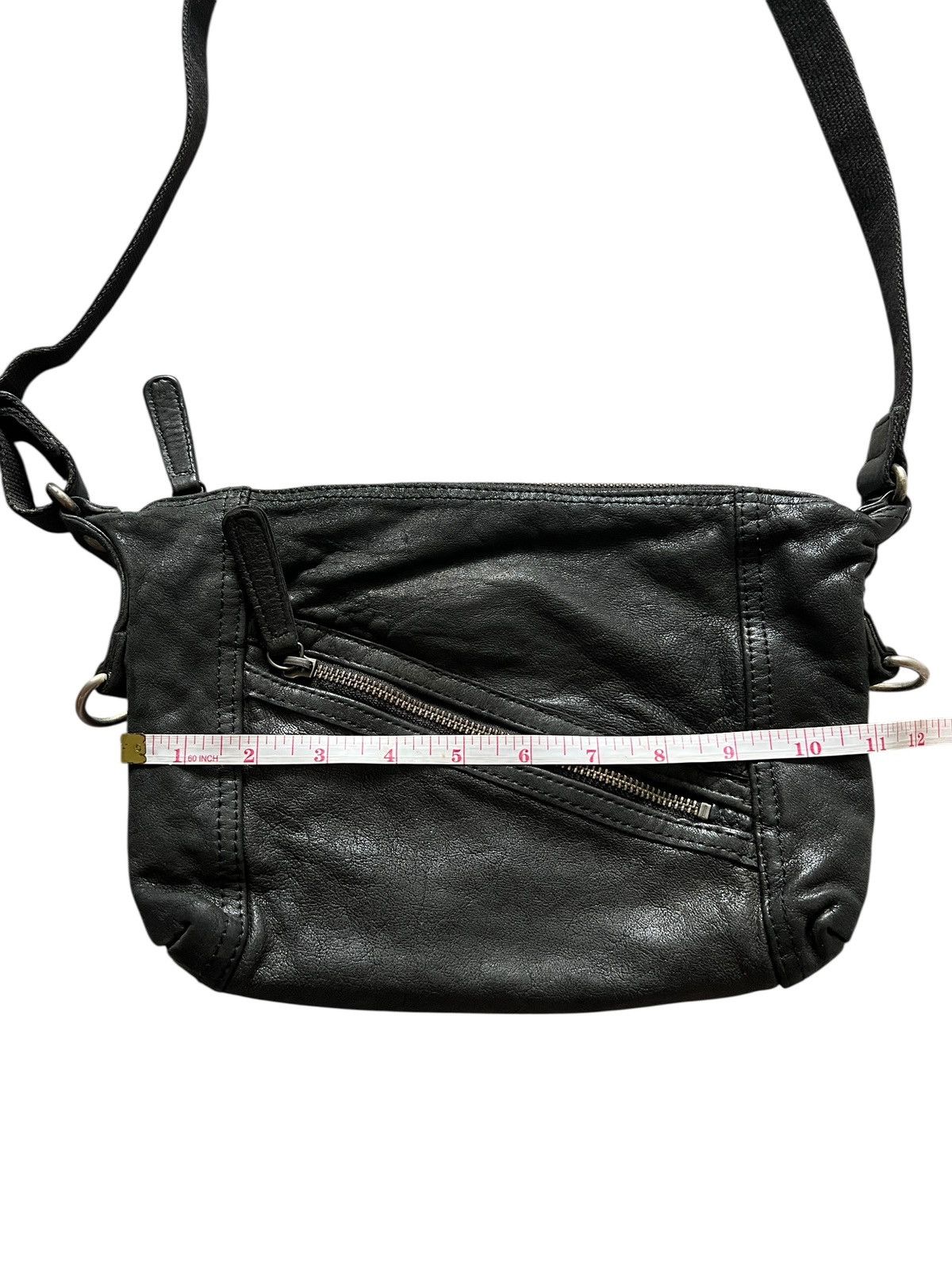 Japanese Brand And A 🇯🇵 Zipper Patina Leather Crossbody Bag Size ONE SIZE - 15 Thumbnail