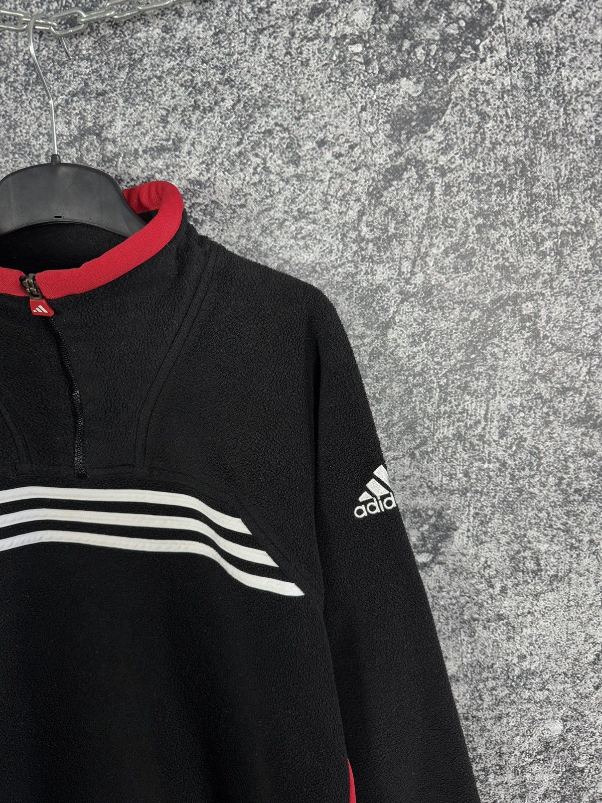 Adidas Adidas Vintage Fleece 1/4 Zip Jacket Retro Style 90s Size L Size US L / EU 52-54 / 3 - 2 Thumbnail