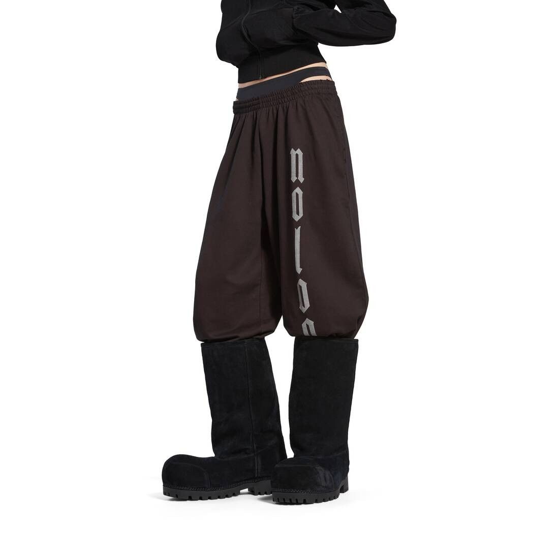 Balenciaga o1srvl11e1025 Nologo Baggy Sweatpants & Joggers in Black Size US 34 / EU 50 - 5 Thumbnail