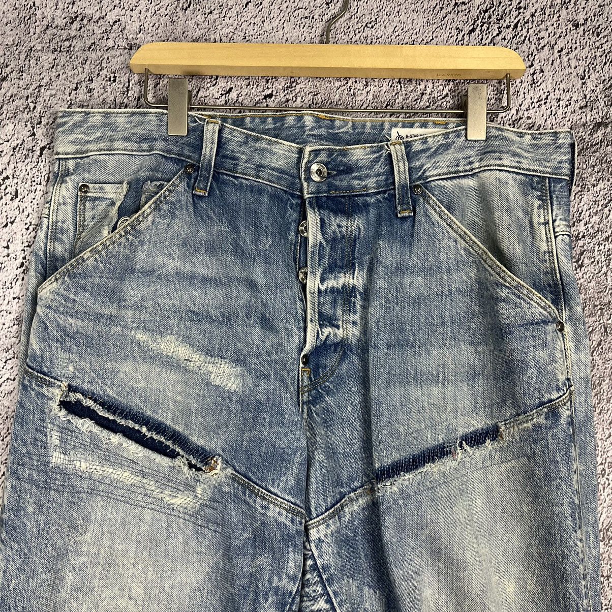 G-Star × Vintage G-Star Raw 5620 3d tappered reworked patchwork denim Jeans Size US 34 / EU 50 - 4 Thumbnail