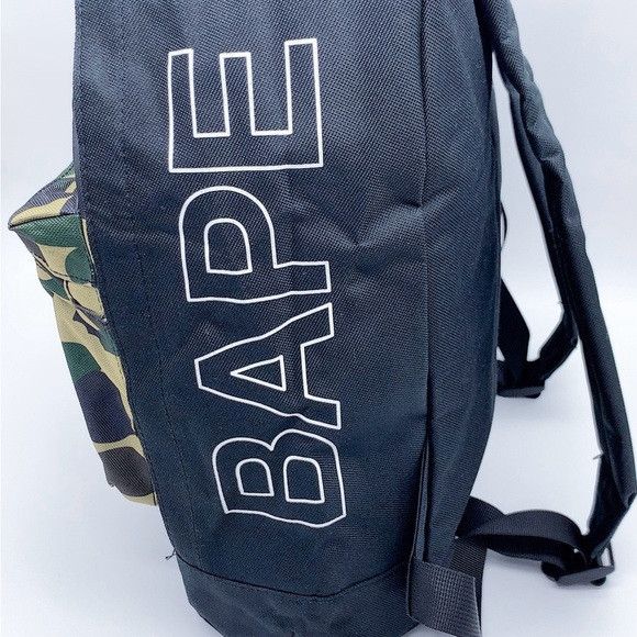 Bape Bape Black and Green Camouflage Backpack Size ONE SIZE - 4 Thumbnail