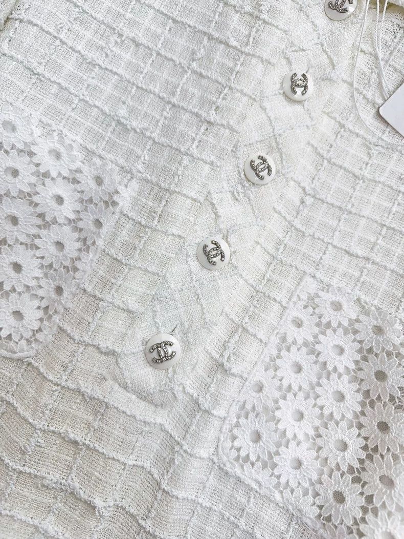 Other Chanel 21C early spring show white lace flower pocket long Size XS / US 0-2 / IT 36-38 - 3 Thumbnail