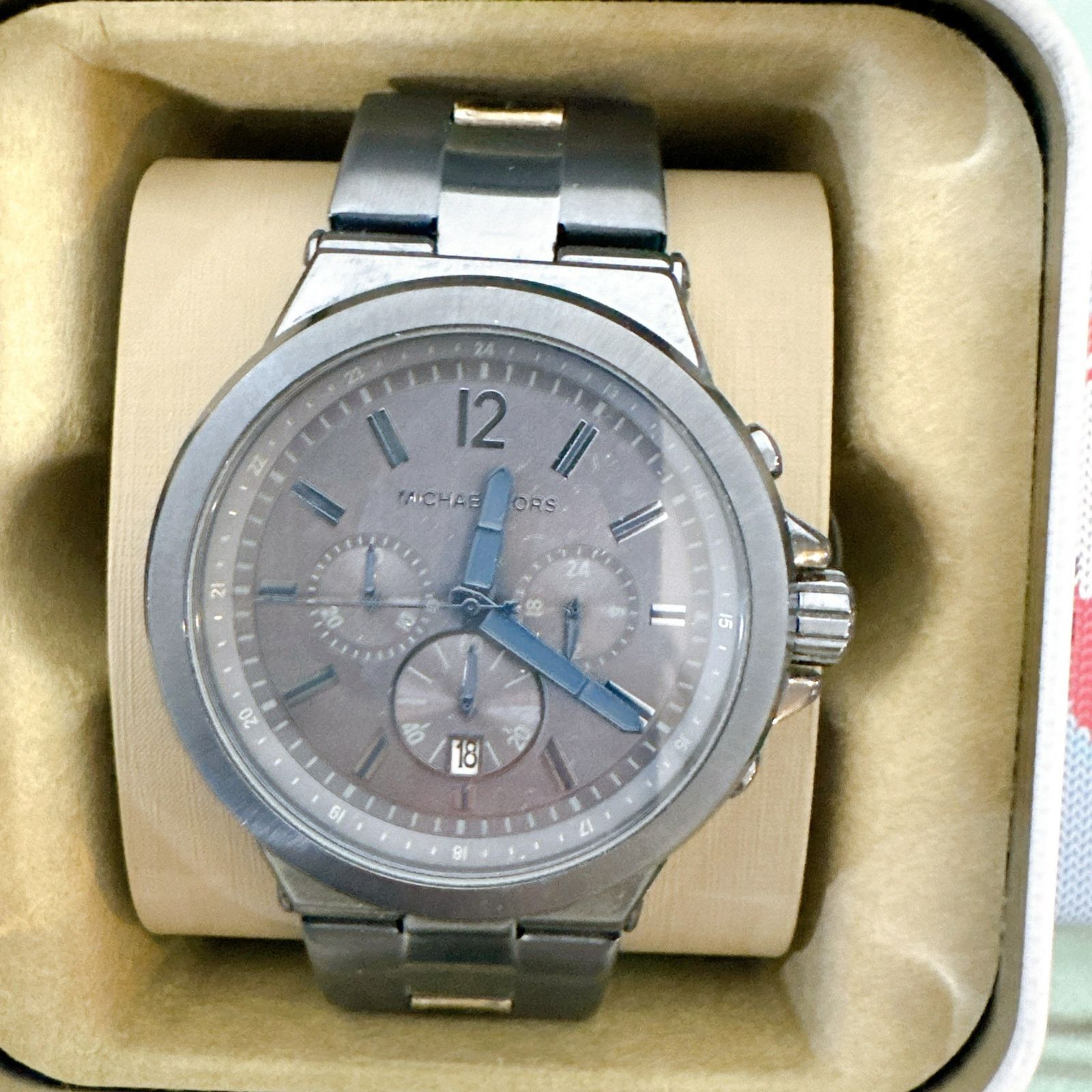 Michael Kors Michael Kors MK8655 Oversized Dylan Navy-Tone Watch Size ONE SIZE - 2 Thumbnail