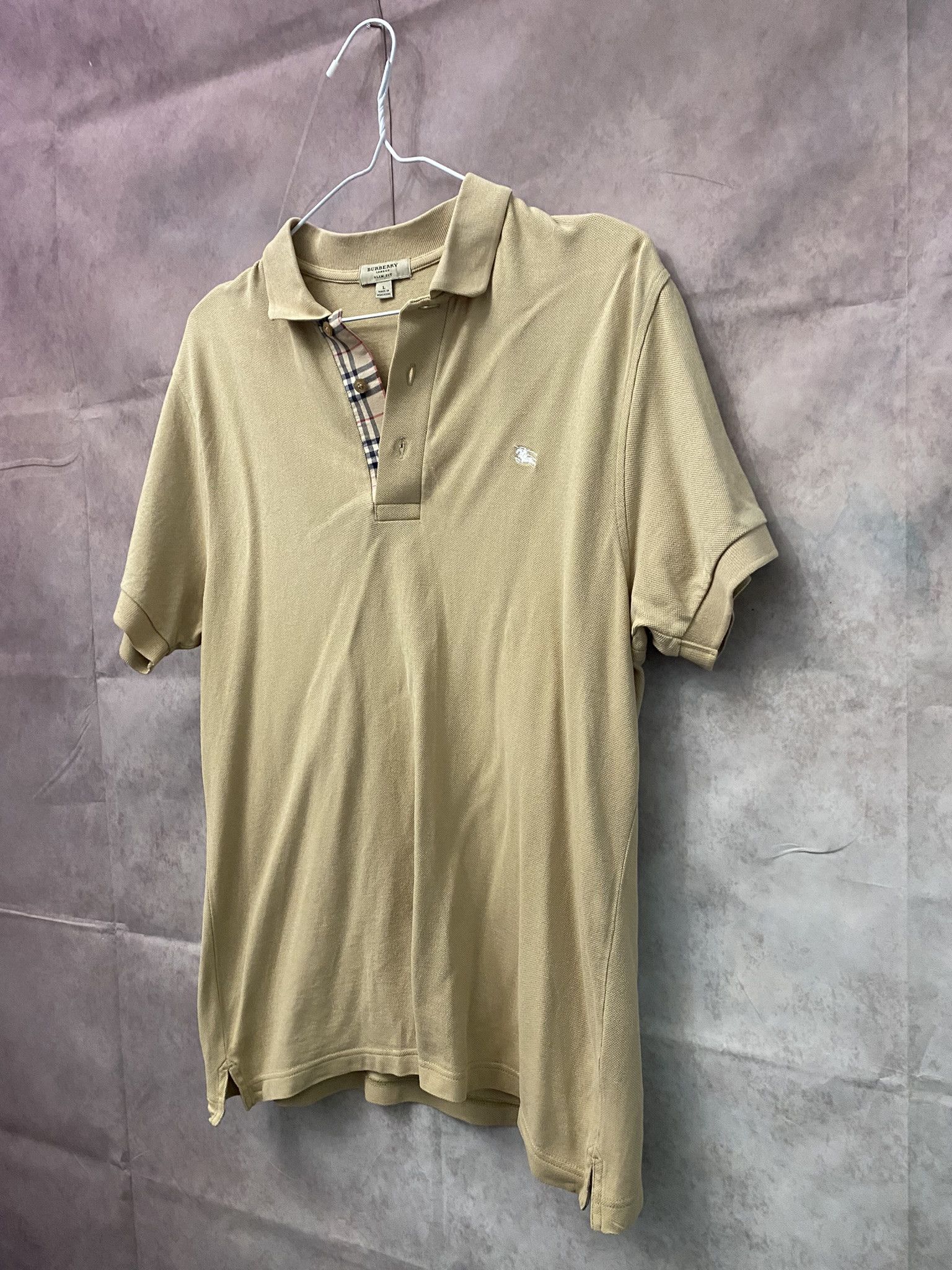 Burberry × Designer Burberry Polo Nova Check Luxury Size US L / EU 52-54 / 3 - 1 Thumbnail