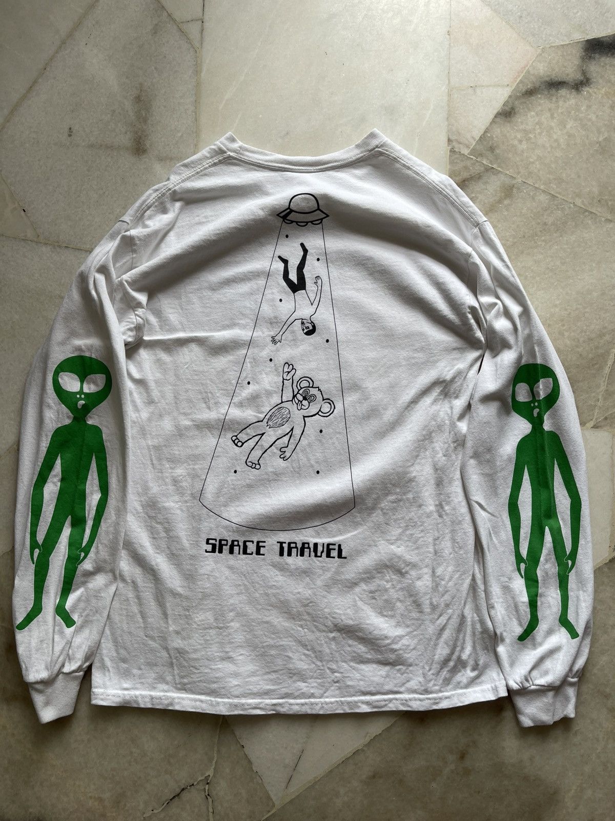 Beauty Beast 2000s Milkboy x Punk Drunkers Alien Long Sleeve Size US S / EU 44-46 / 1 - 2 Thumbnail
