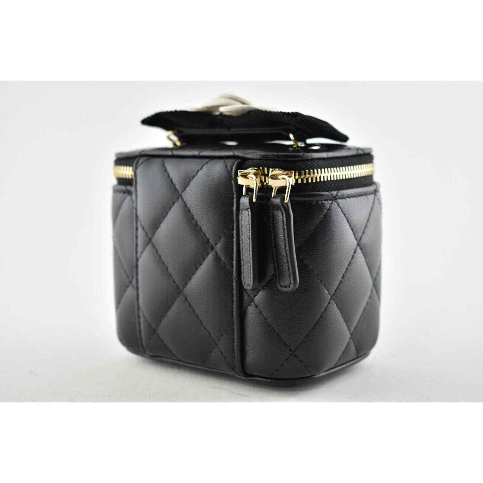 Chanel Chanel Mini Black Camellia Classic Gold Crossbody Bag Size ONE SIZE - 7 Thumbnail