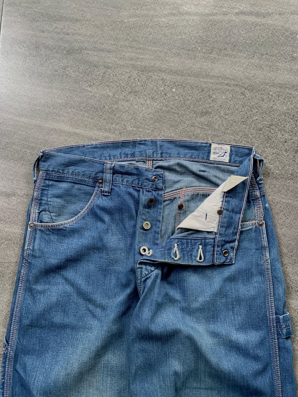 Orslow FREE TAX! Wideleg Carpenter Denim Jeans Size US 30 / EU 46 - 3 Thumbnail