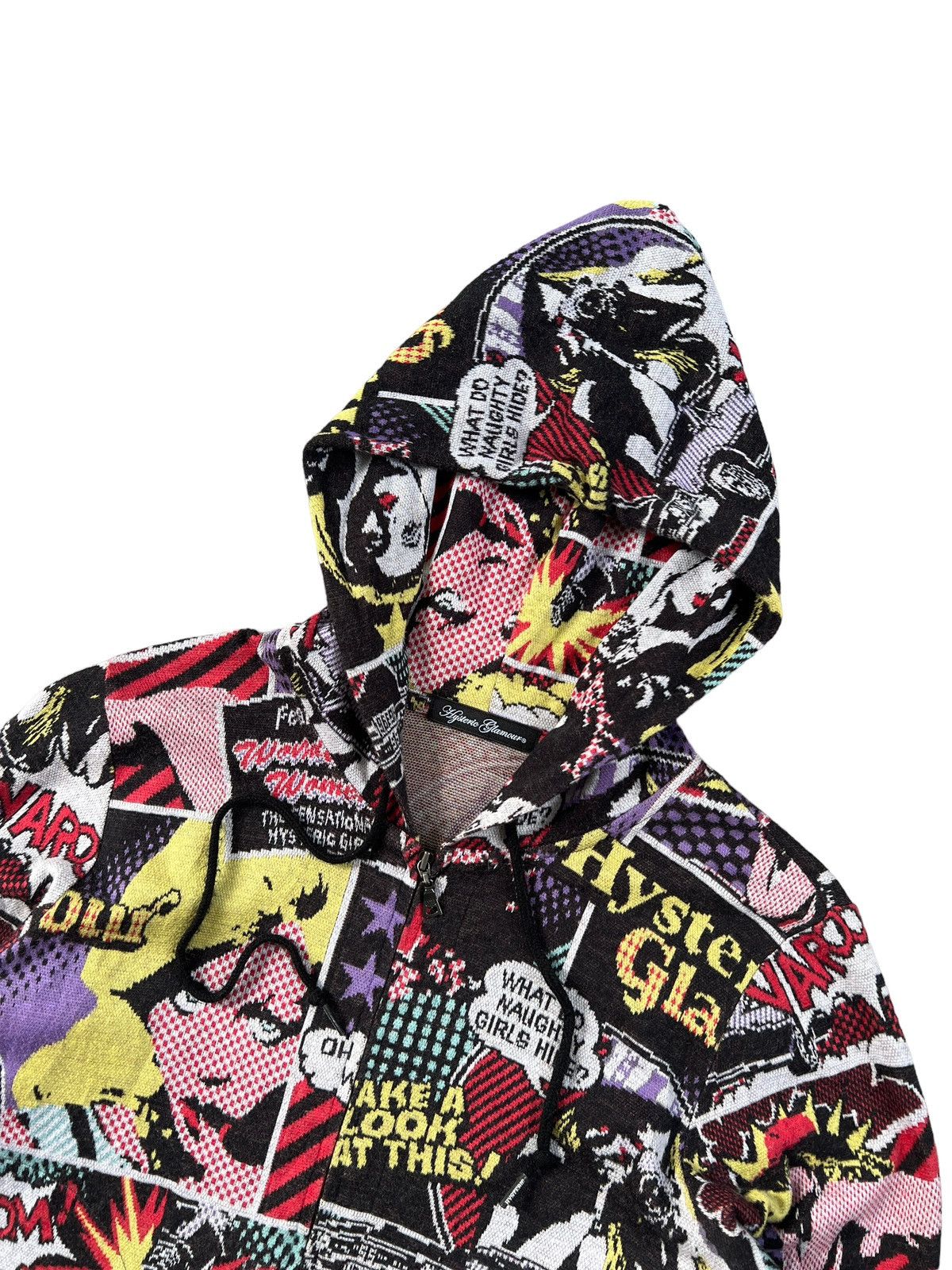 Hysteric Glamour Hysteric Glamour Overprint Zipper Hoodie Size S / US 4 / IT 40 - 5 Thumbnail