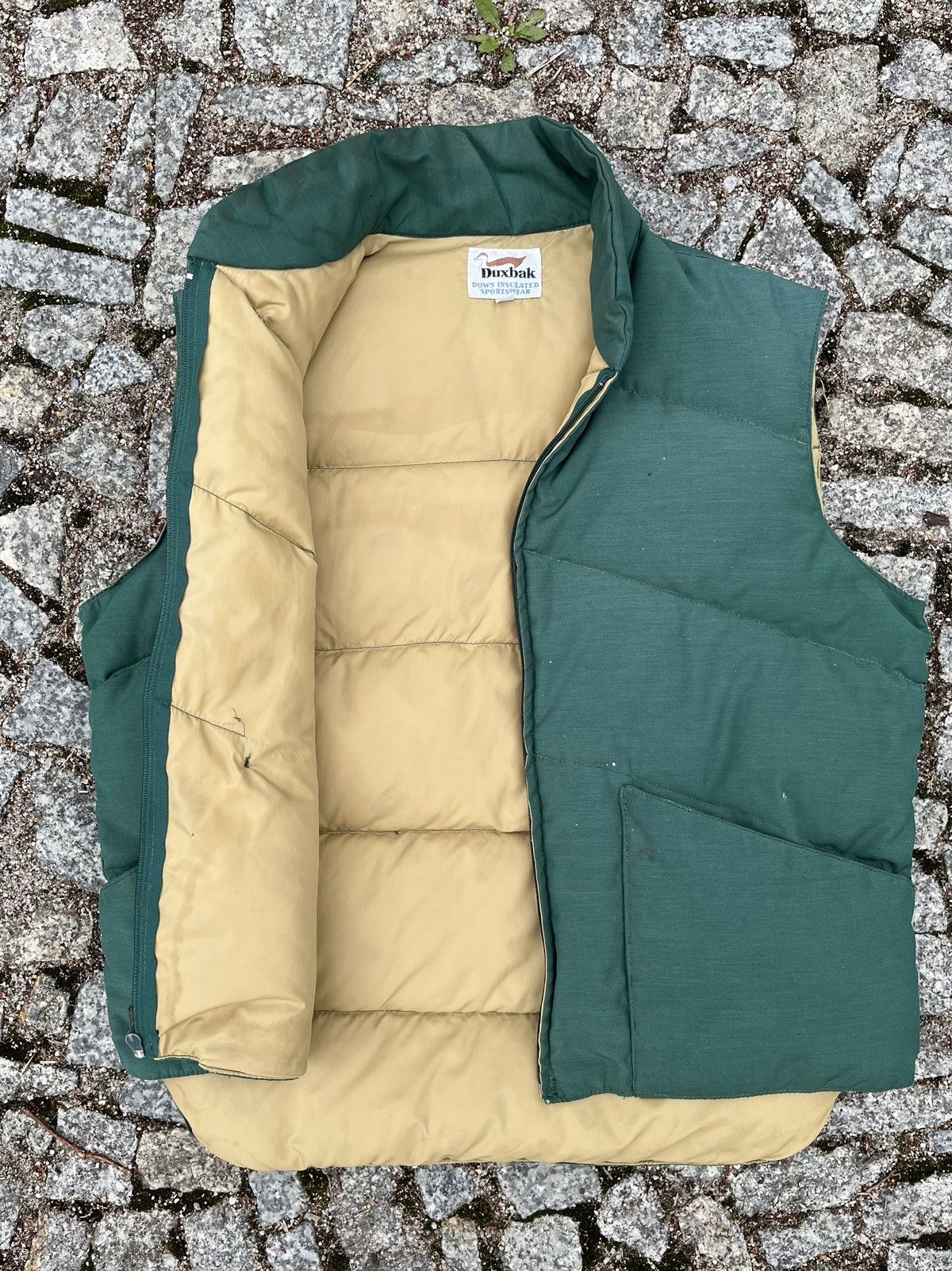 Vintage Duxbak Comfy Goose Down Vest 80s Workwear Hunter