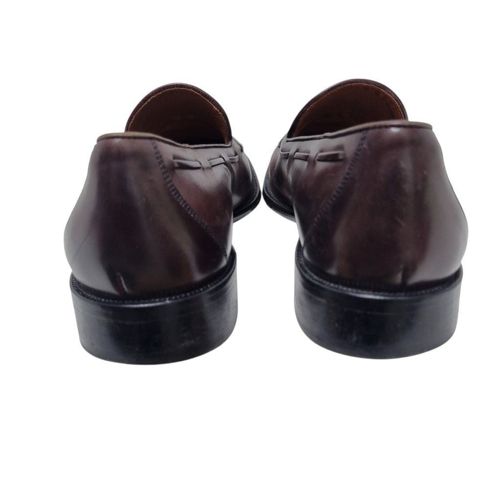 BOSTONIAN Tassel Genuine Leather Burgundy Loafer Dress Shoes display picture 2