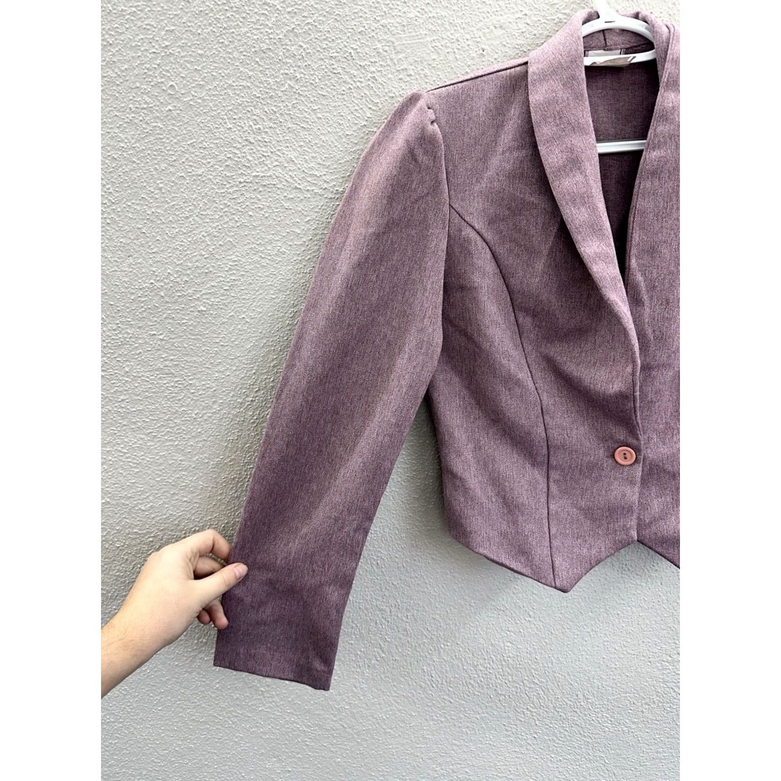 Vintage VINTAGE Unbranded Blazer Womens Purple Size 34 Long Sleeve Button VTG Size XXS / US 00 / IT 34 - 2 Thumbnail