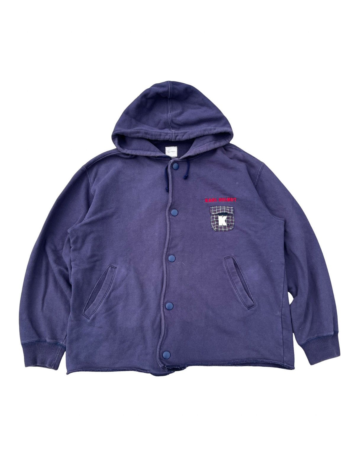 Karl Helmut Karl Helmut Pocket Patches Distressed Hoodie Size US M / EU 48-50 / 2 - 2 Thumbnail