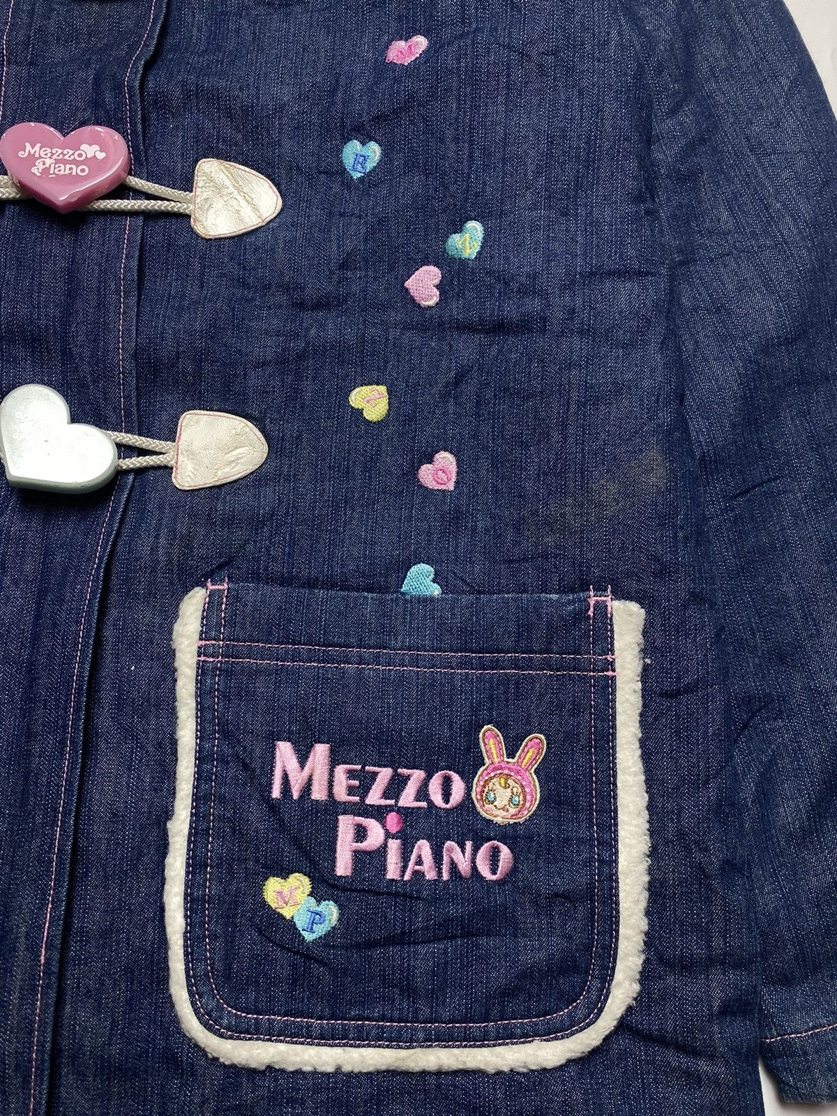 Angel Blue 2000s Mezzo Piano - Long Denim Jacket Size US L / EU 52-54 / 3 - 6 Thumbnail