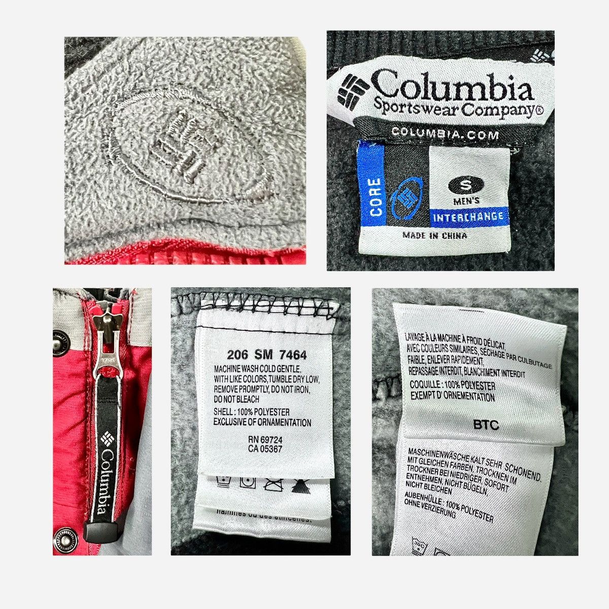 Columbia Columbia Men’s Red Grey Insulation Winter Jacket Sz S Size US S / EU 44-46 / 1 - 14 Thumbnail