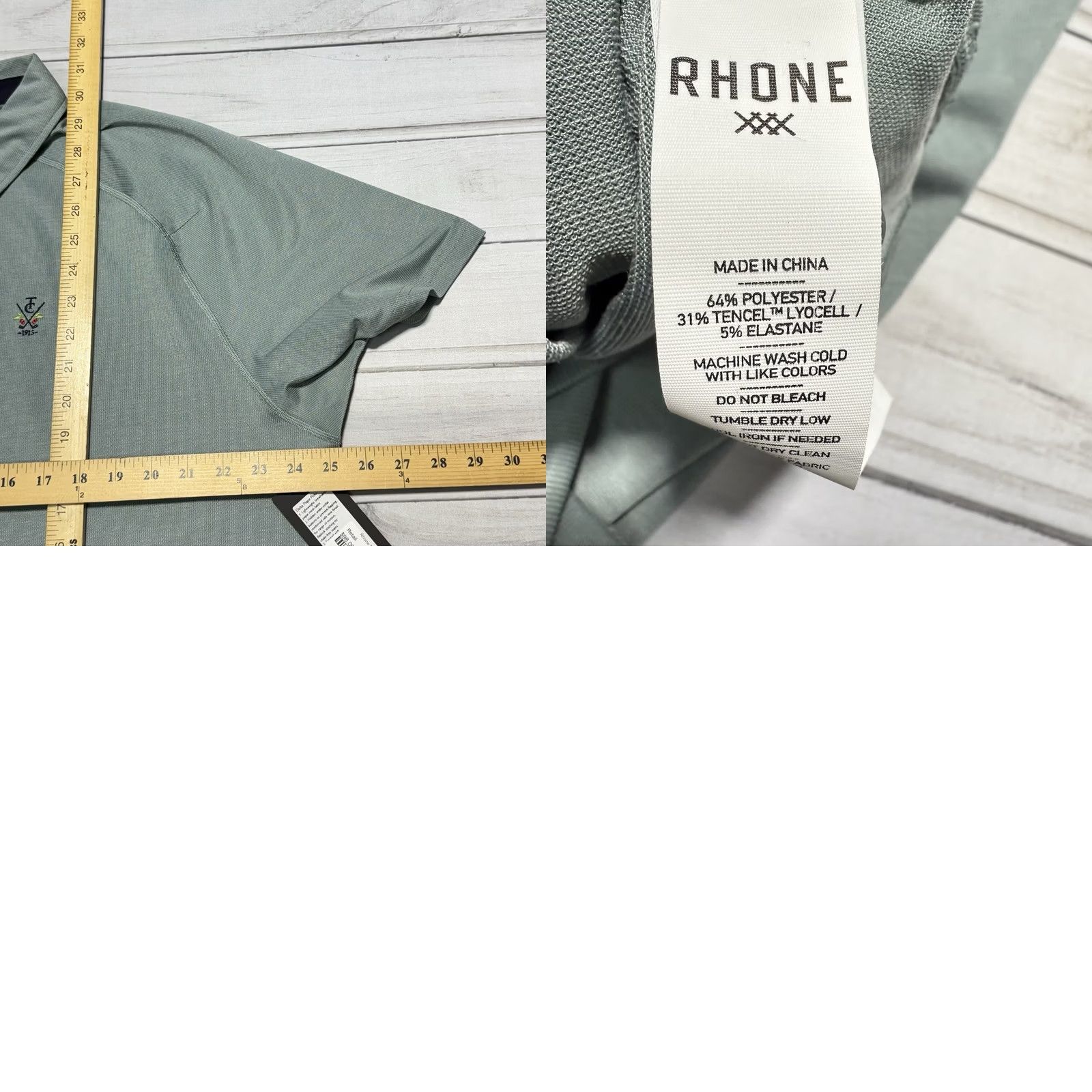 Rhone Rhone Polo Shirt Mens 2XL Blue City Golf Lightweight NWT Regular Short Sleeve Cotton Blend Polo Shirt Size US XXL / EU 58 / 5 - 8 Thumbnail