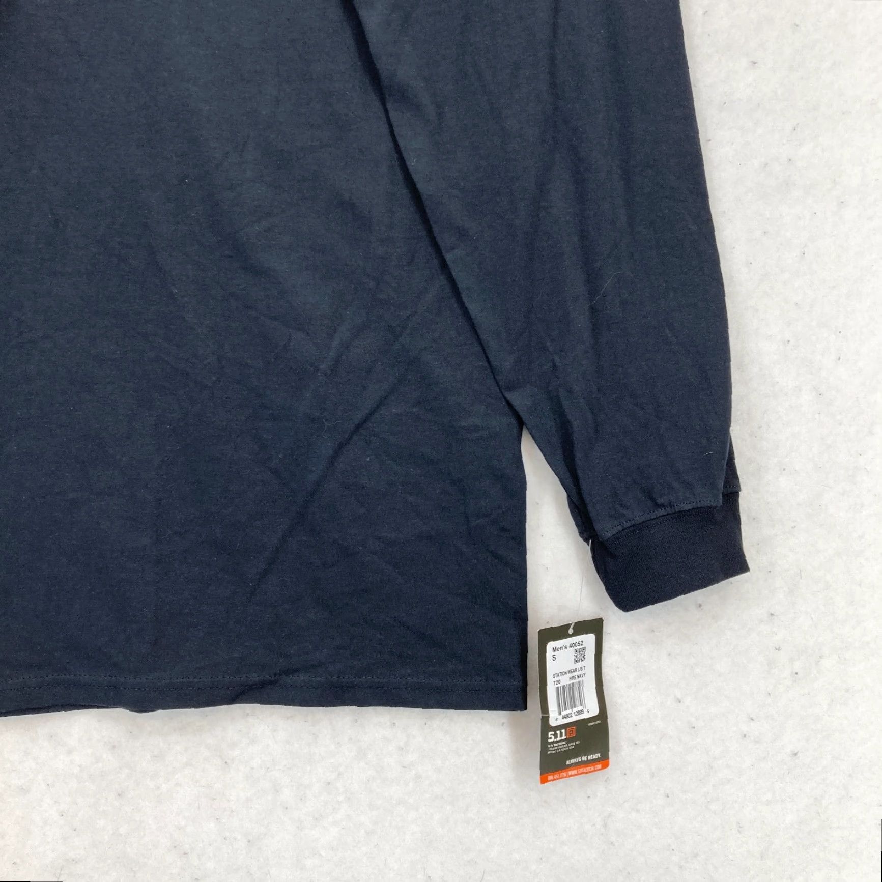 Vintage 5.11 Tactical Station Wear Long Sleeve T-Shirt Mens Small Navy Blue Jersey Knit Size US S / EU 44-46 / 1 - 3 Thumbnail
