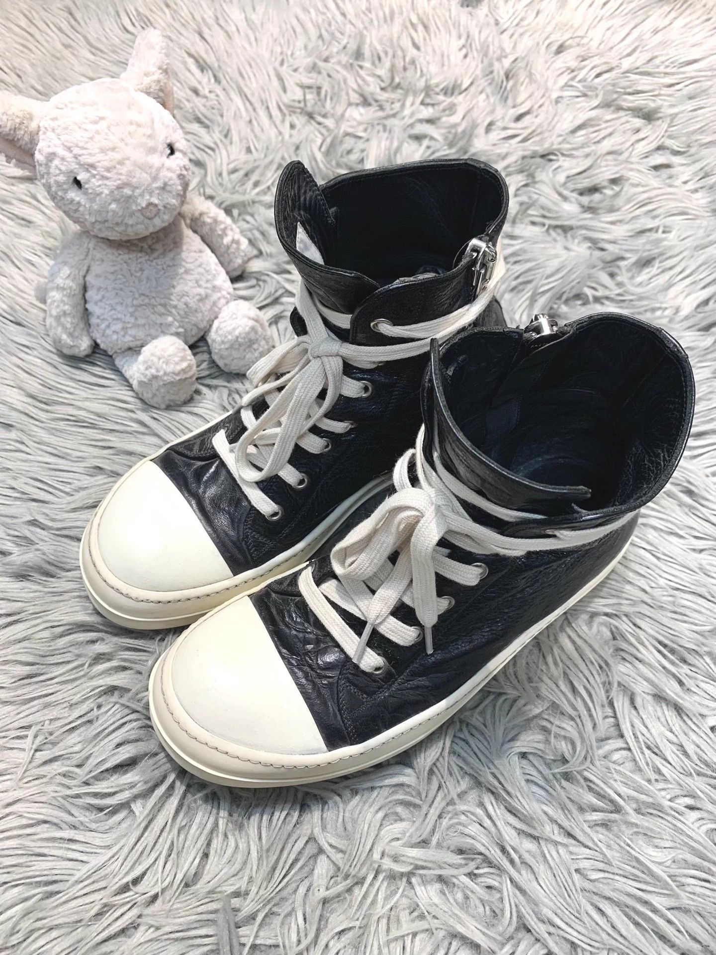 Rick Owens Rick Owens 17ss Mainline Distressed Wrinkled Leath HT Men's Size US 6.5 / EU 39-40 - 1 Thumbnail