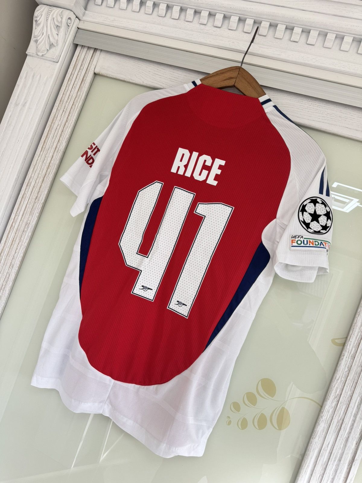 Adidas Rice #41 Arsenal 2024-2025 Home Soccer Jersey Football Shirt Size US M / EU 48-50 / 2 - 5 Thumbnail