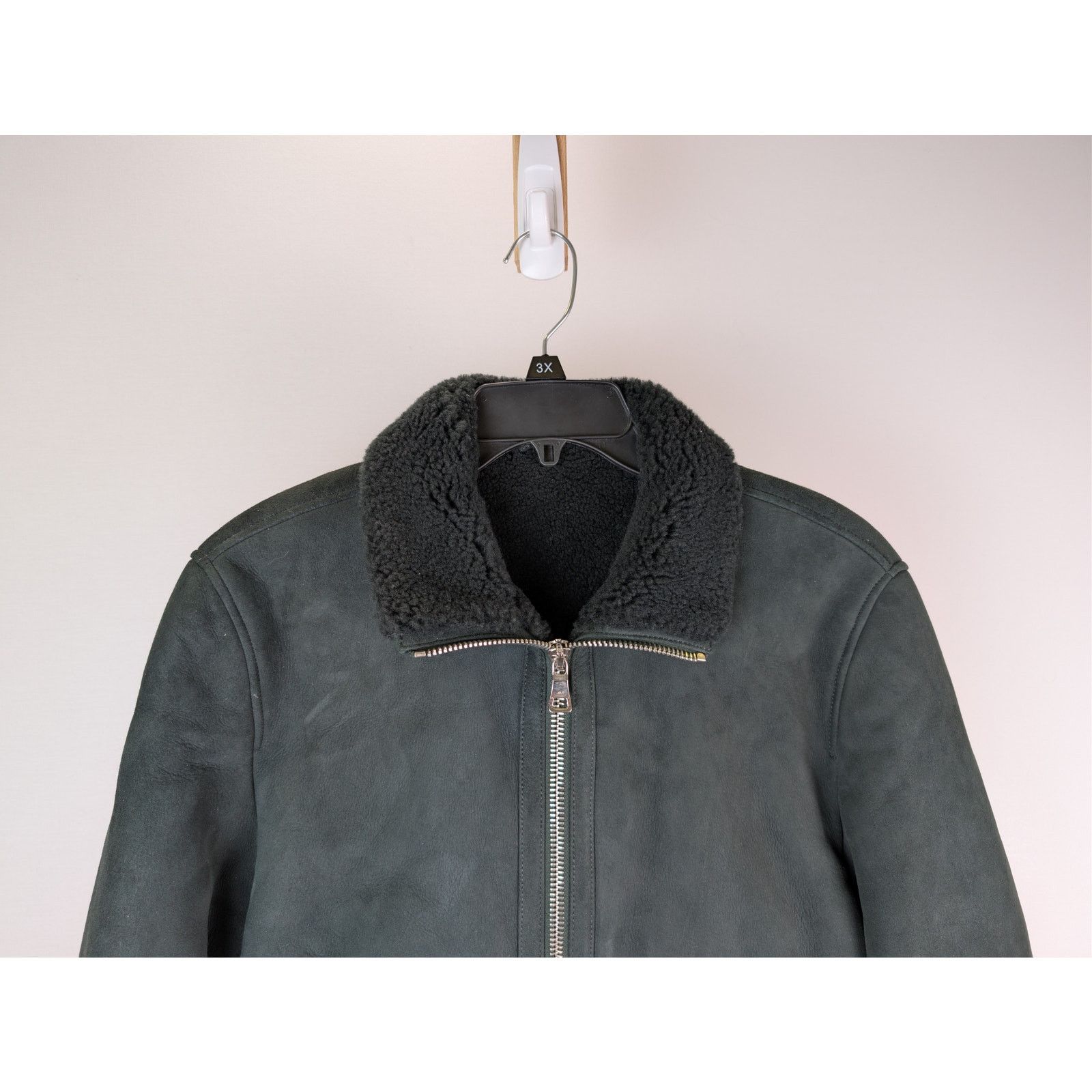 Mr P. o1rshd1 CC20 two-way zip fastening Shearling Jacket in black Size US M / EU 48-50 / 2 - 2 Thumbnail