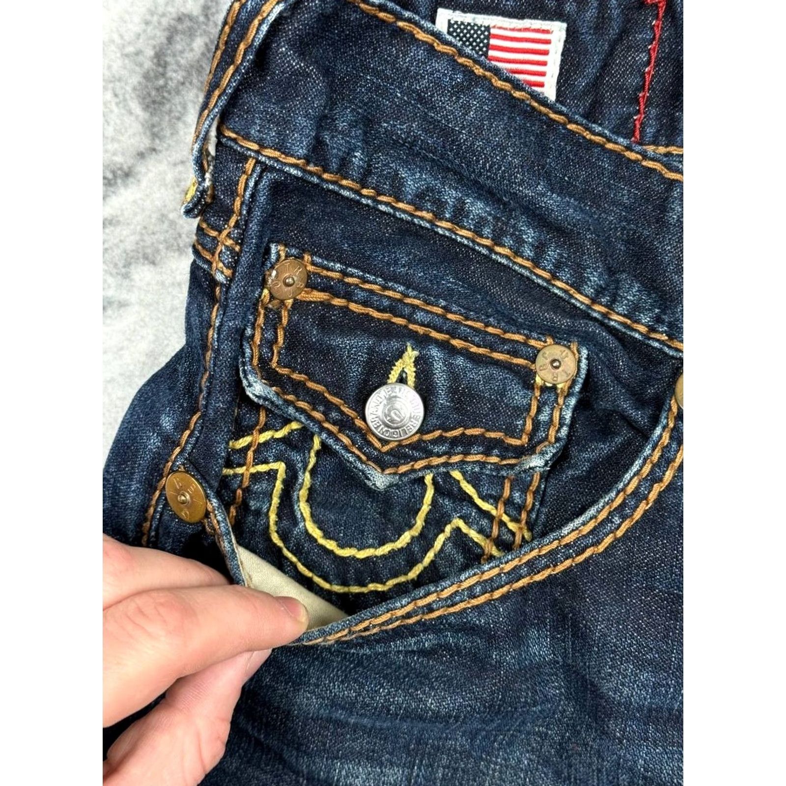 True Religion VINTAGE True Religion Denim Jeans Men Size 38 Blue Baggy 5-Pocket Design Cotton Straight Jeans World Tour Size US 38 / EU 54 - 7 Thumbnail