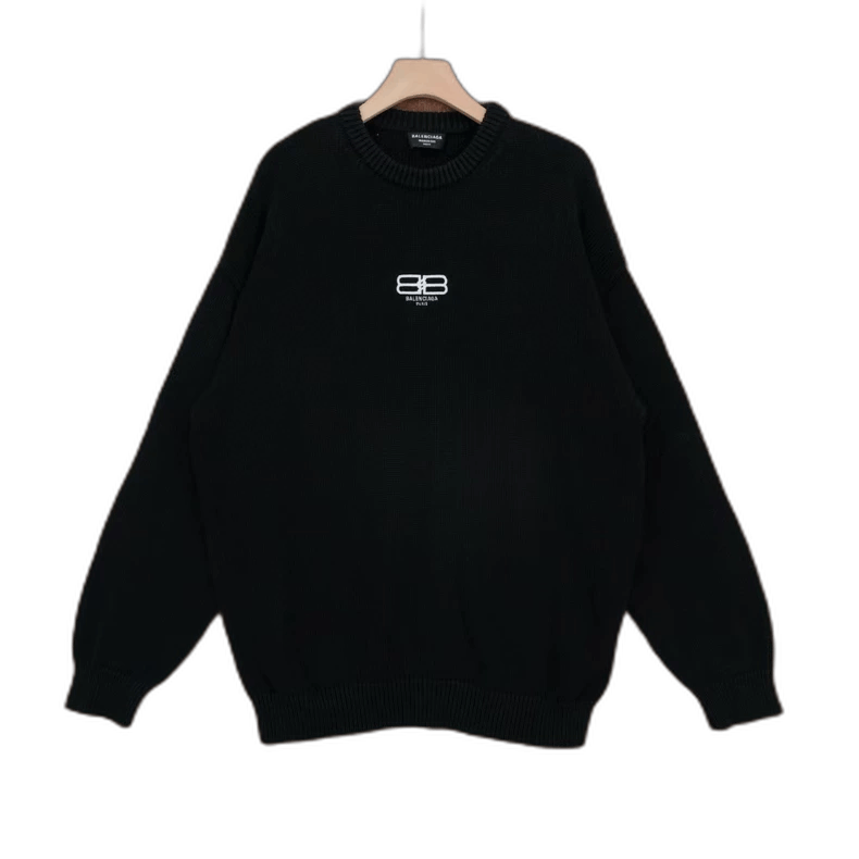 Balenciaga Balenciaga Double B Logo Sweater Medium Size US M / EU 48-50 / 2 - 1 Thumbnail