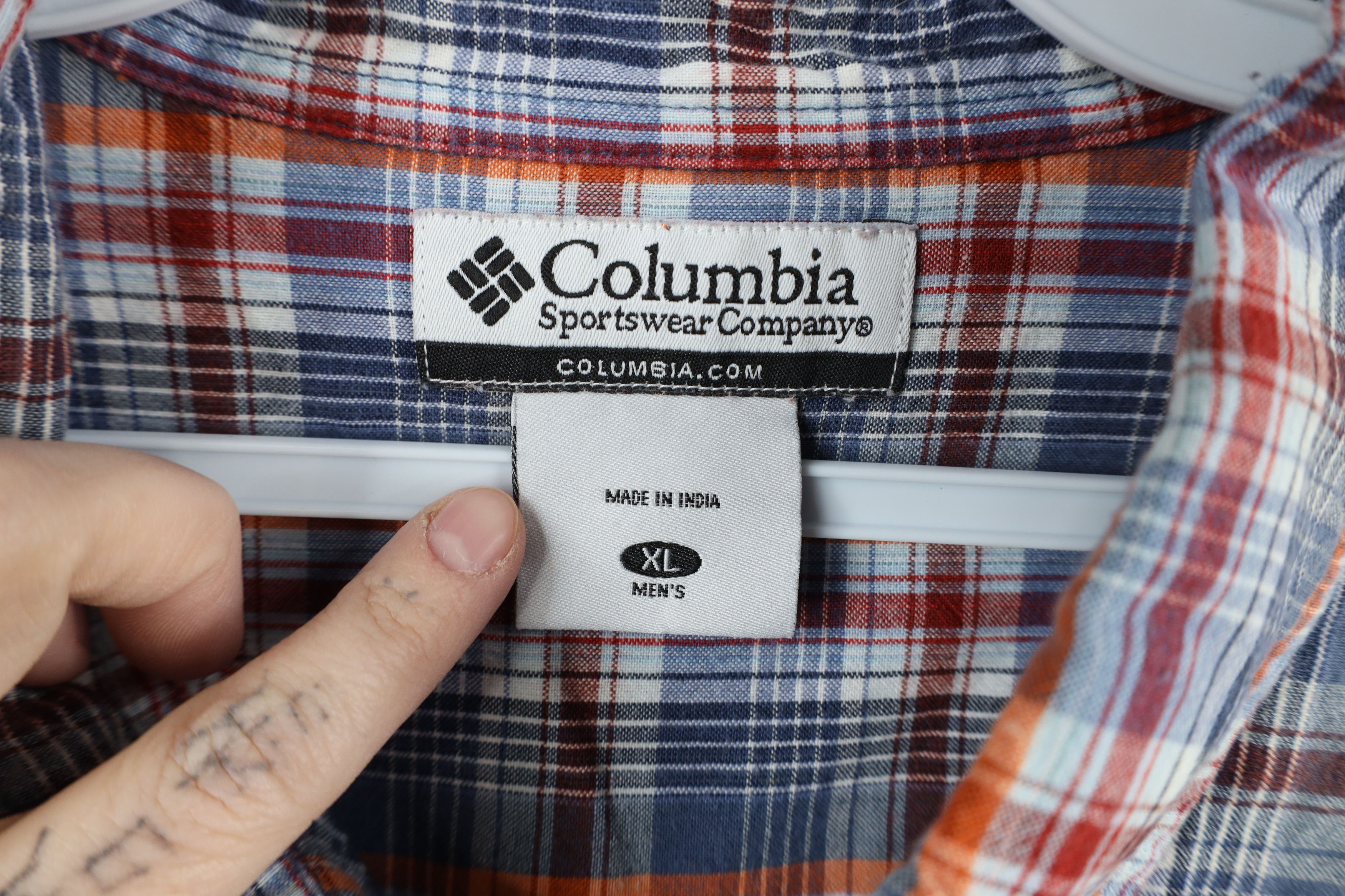 Columbia × Vintage Vintage Columbia Rainbow Plaid Collared Button Down Shirt Size US XL / EU 56 / 4 - 7 Thumbnail