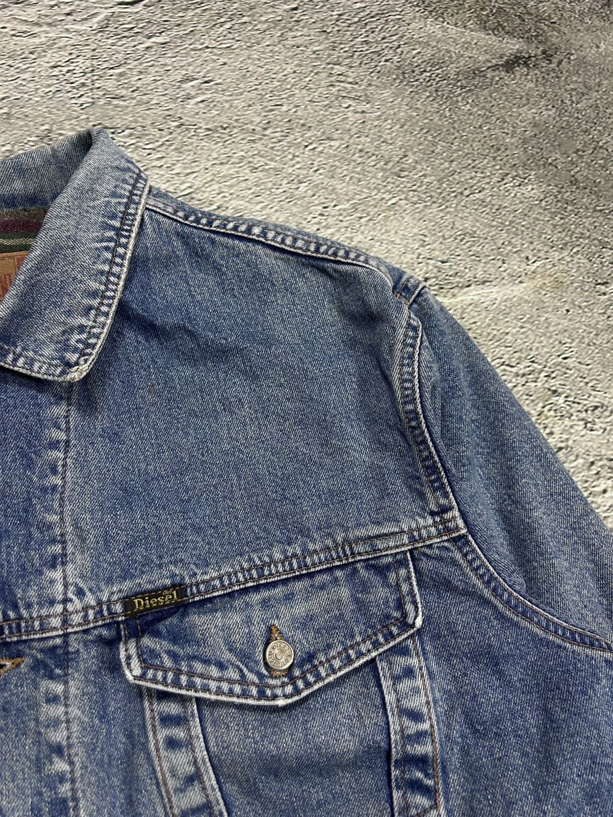 Diesel × Vintage Diesel vintage denim jacket blue Size US XL / EU 56 / 4 - 2 Thumbnail