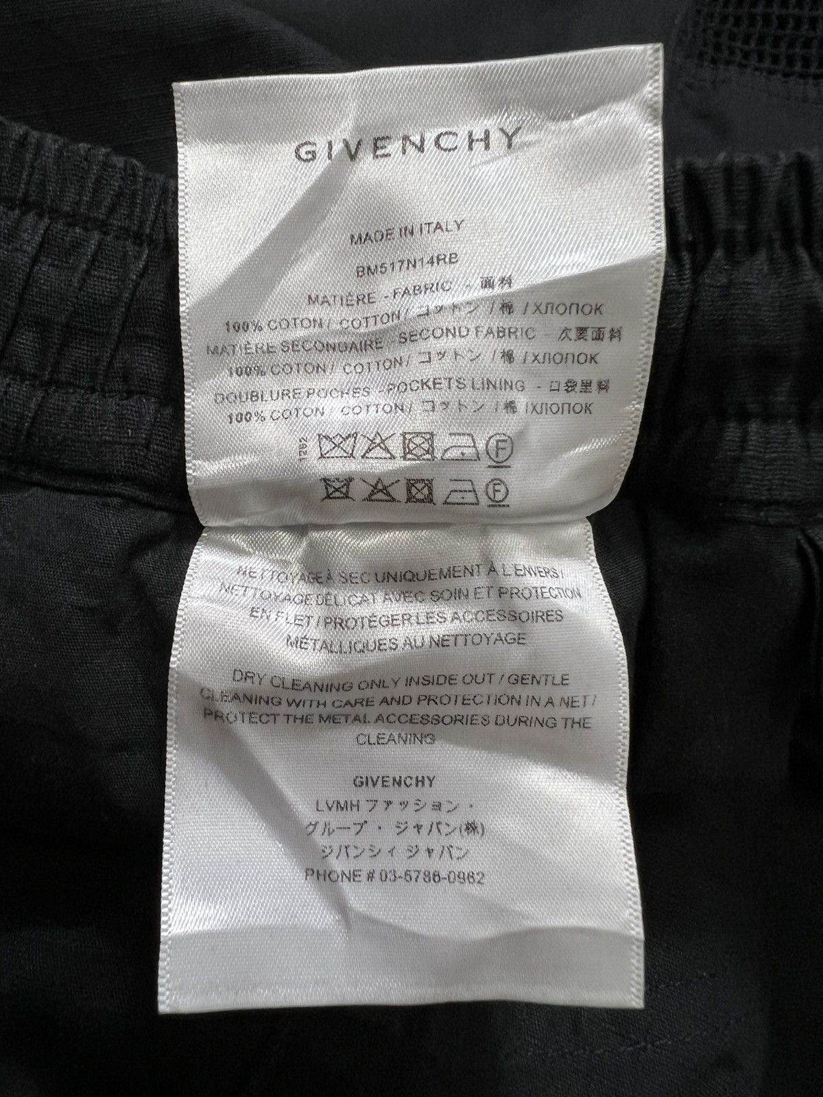 Givenchy Givenchy - Mesh Panel Multi-Pocket Cargo Pants Size US 30 / EU 46 - 18 Thumbnail