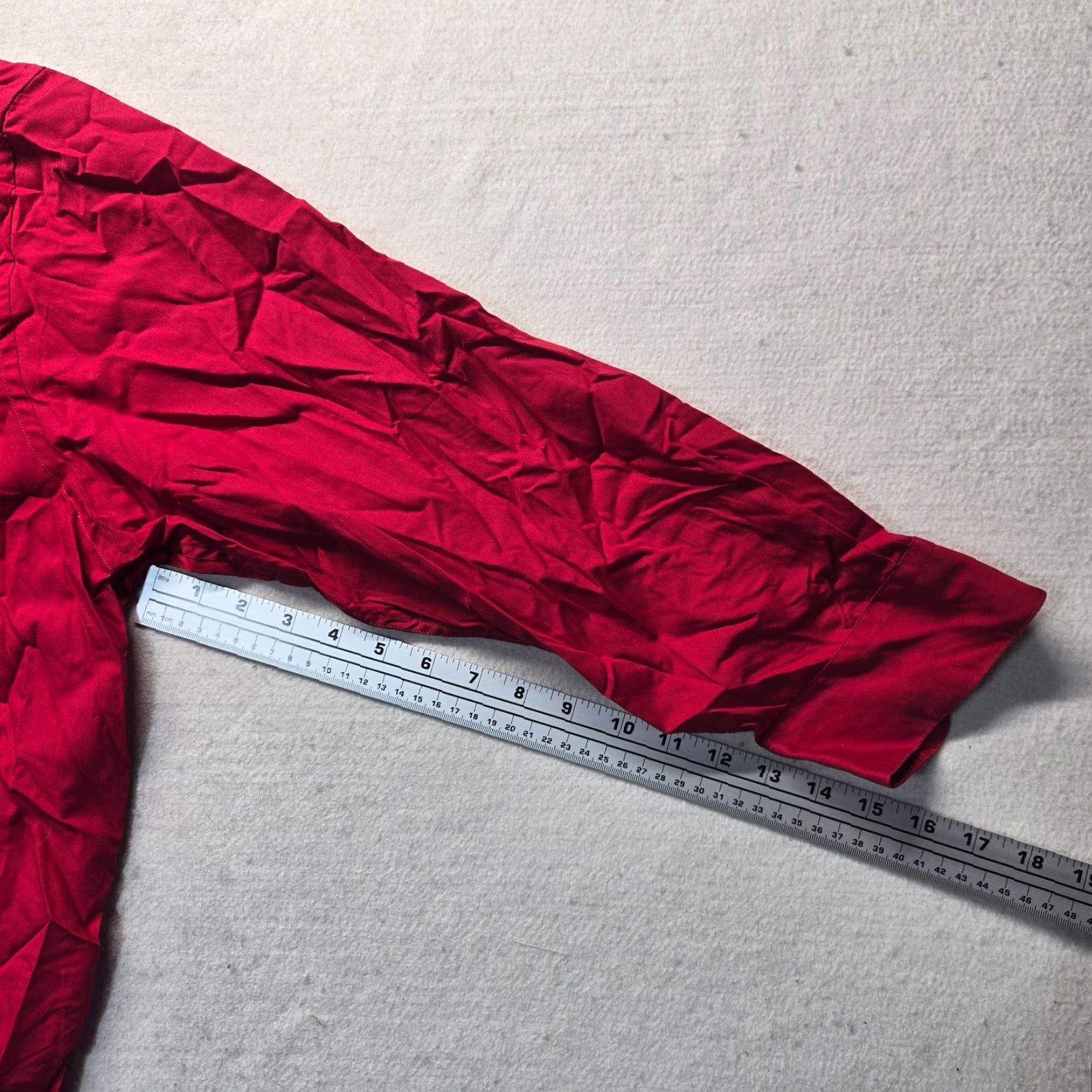 Alexander Julian Alexander Julian Colours Solid Red Long Sleeve Button Up Dress Shirt XL Mens Front Collared Button-Down 17 in Red Colorful 90s (if applicable) Size US XL / EU 56 / 4 - 5 Thumbnail