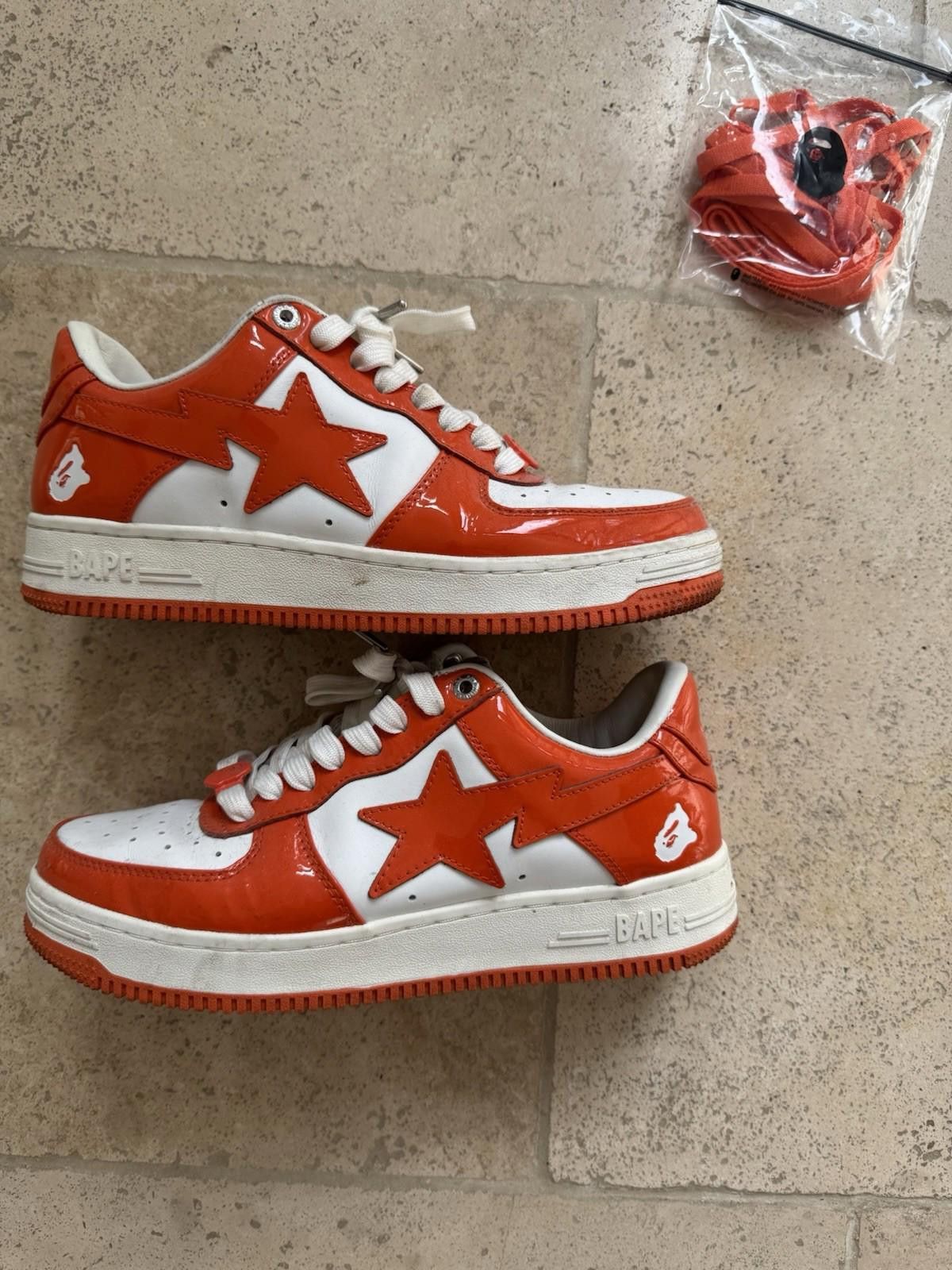 bapesta air force 1 orange US 8 GOOD CONDITION - RARE